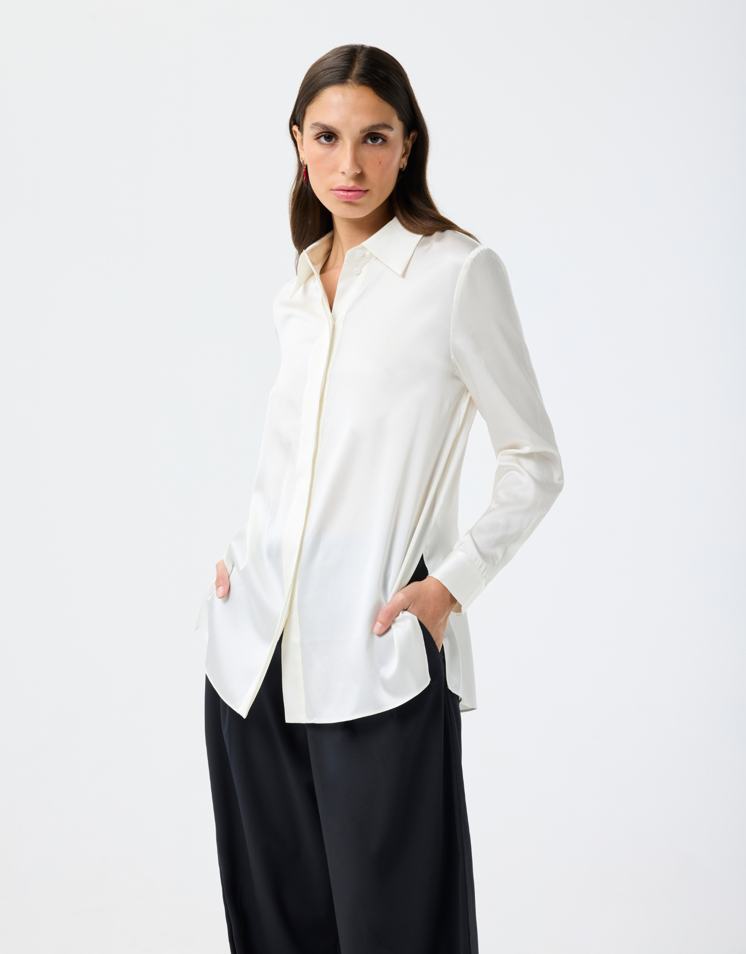 Chemise satinée