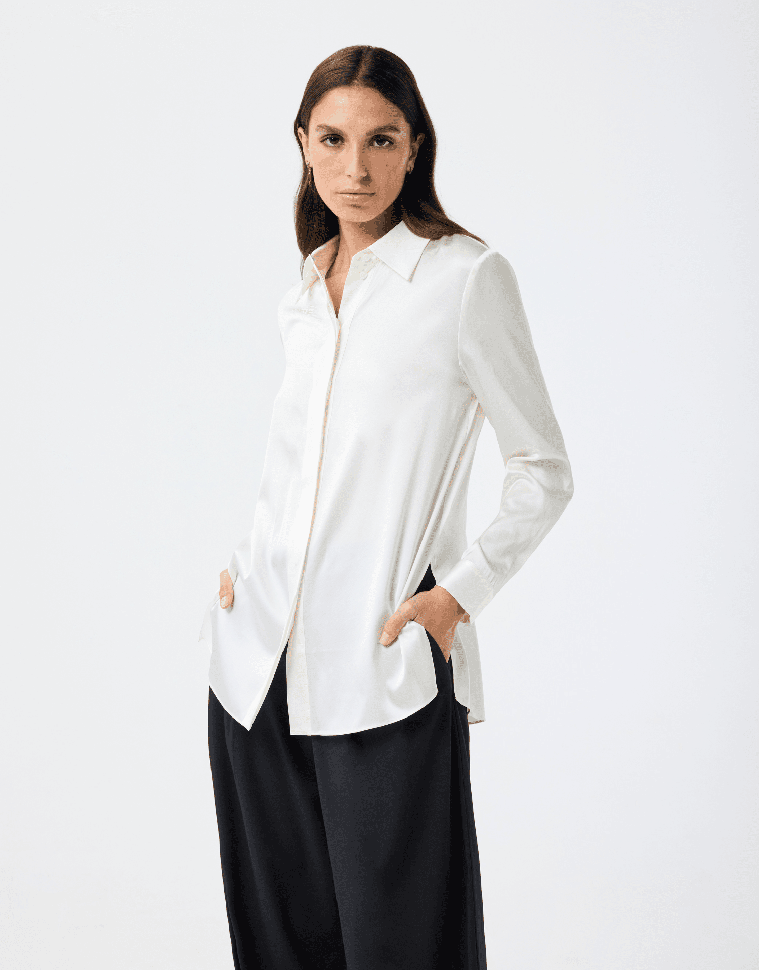 Chemise satinée