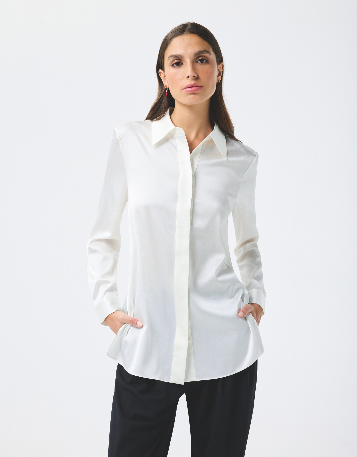 Chemise satinée