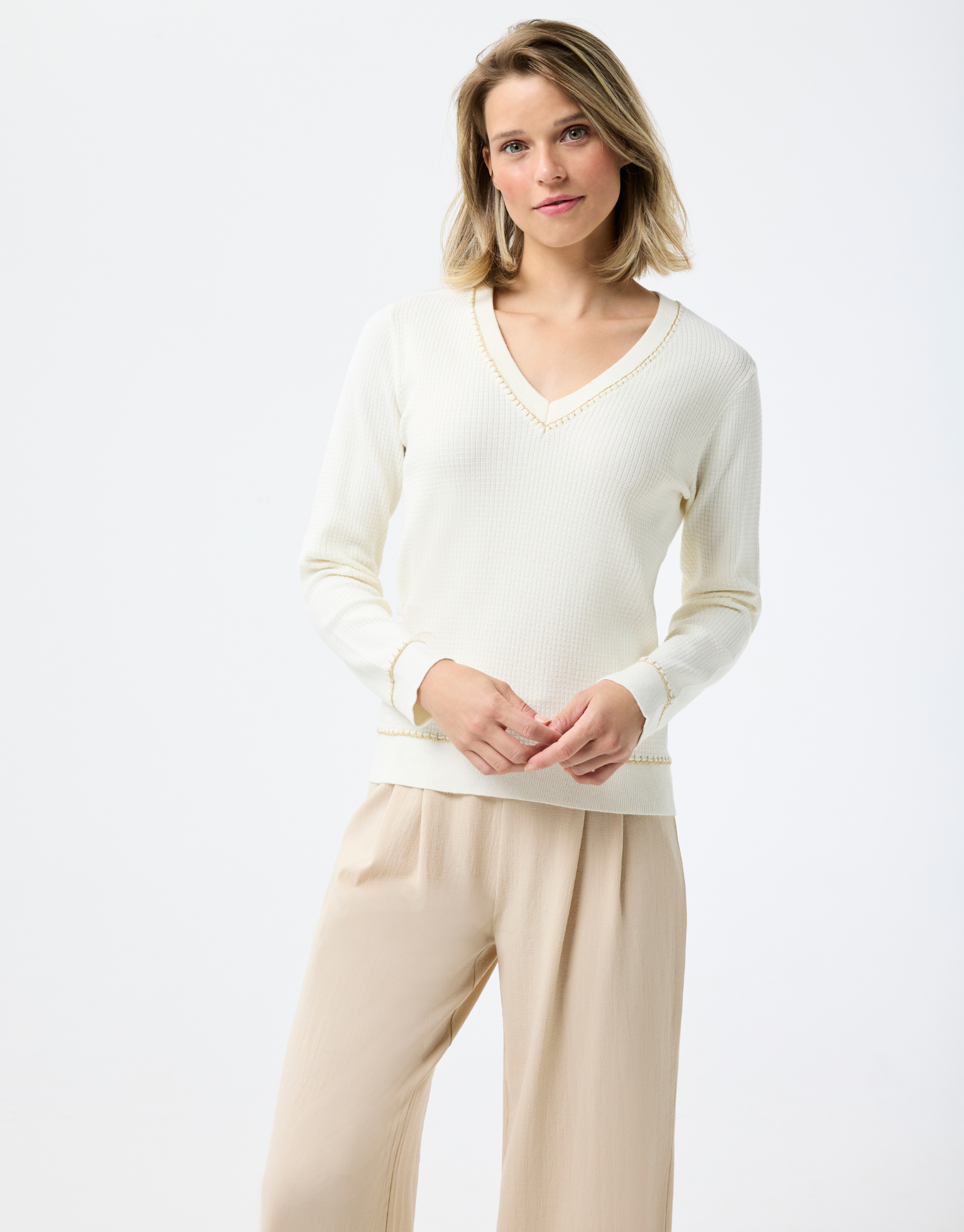 Pull Amelia met gouden details