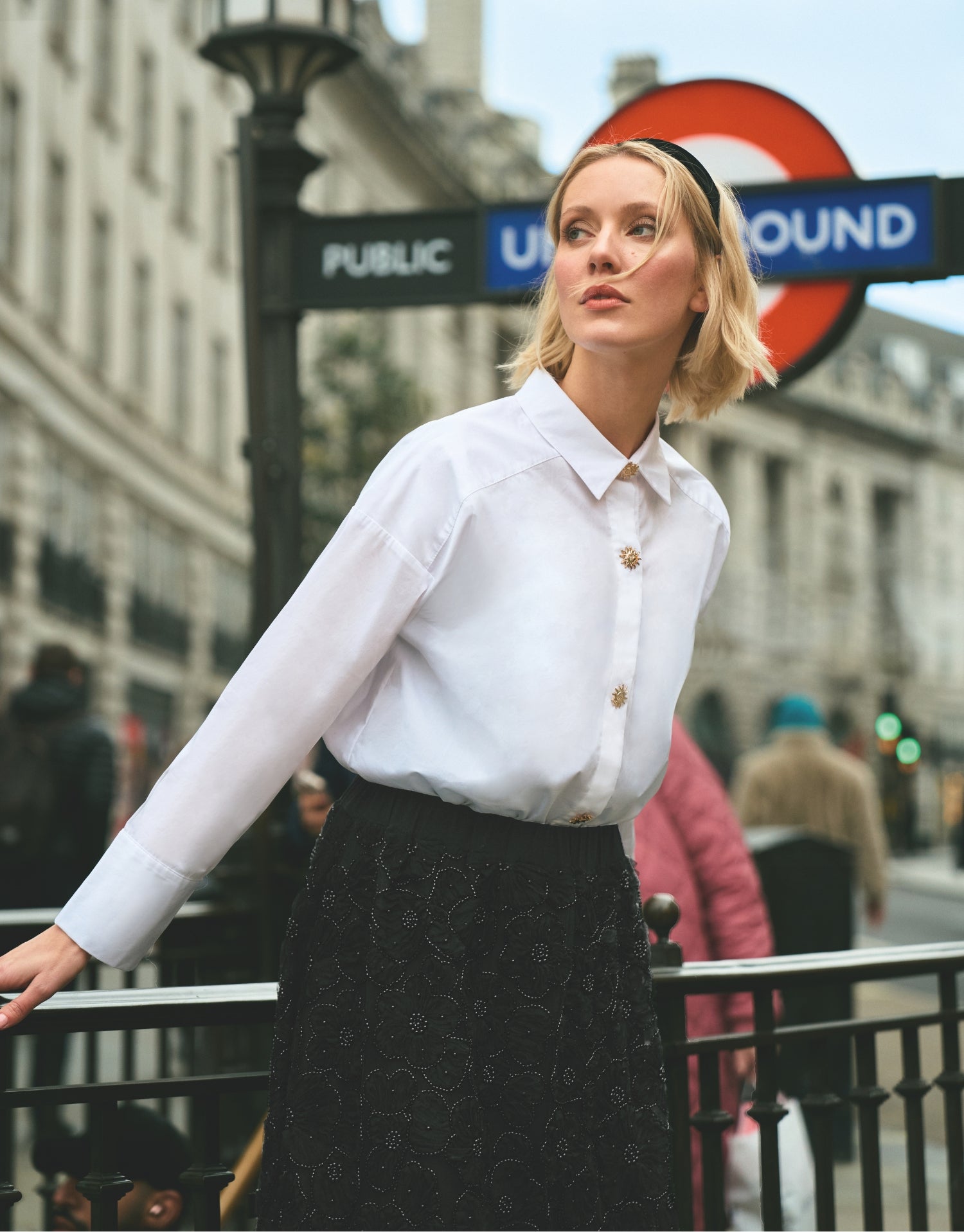 Chemise boutons bijoux