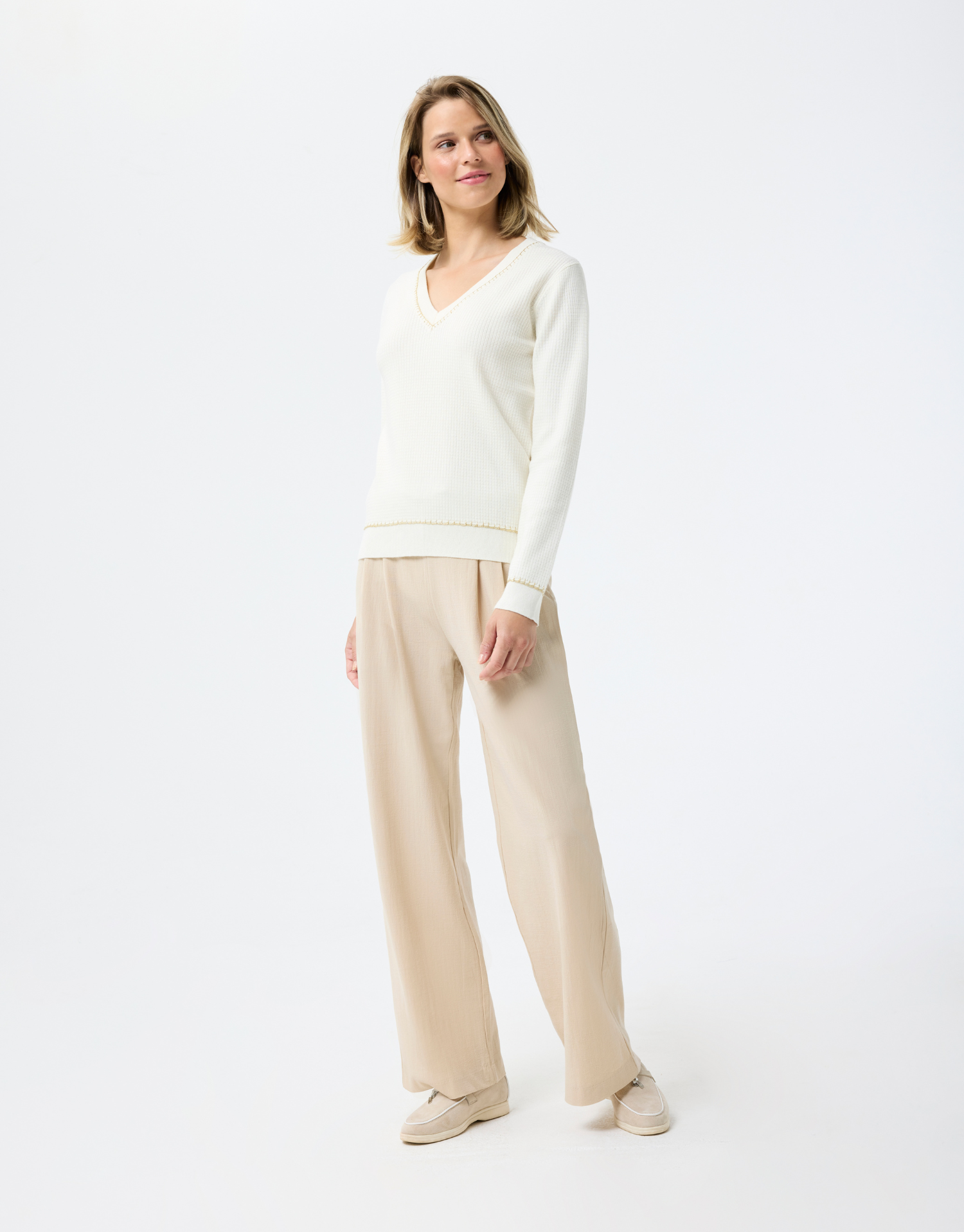 Pull Amelia met gouden details