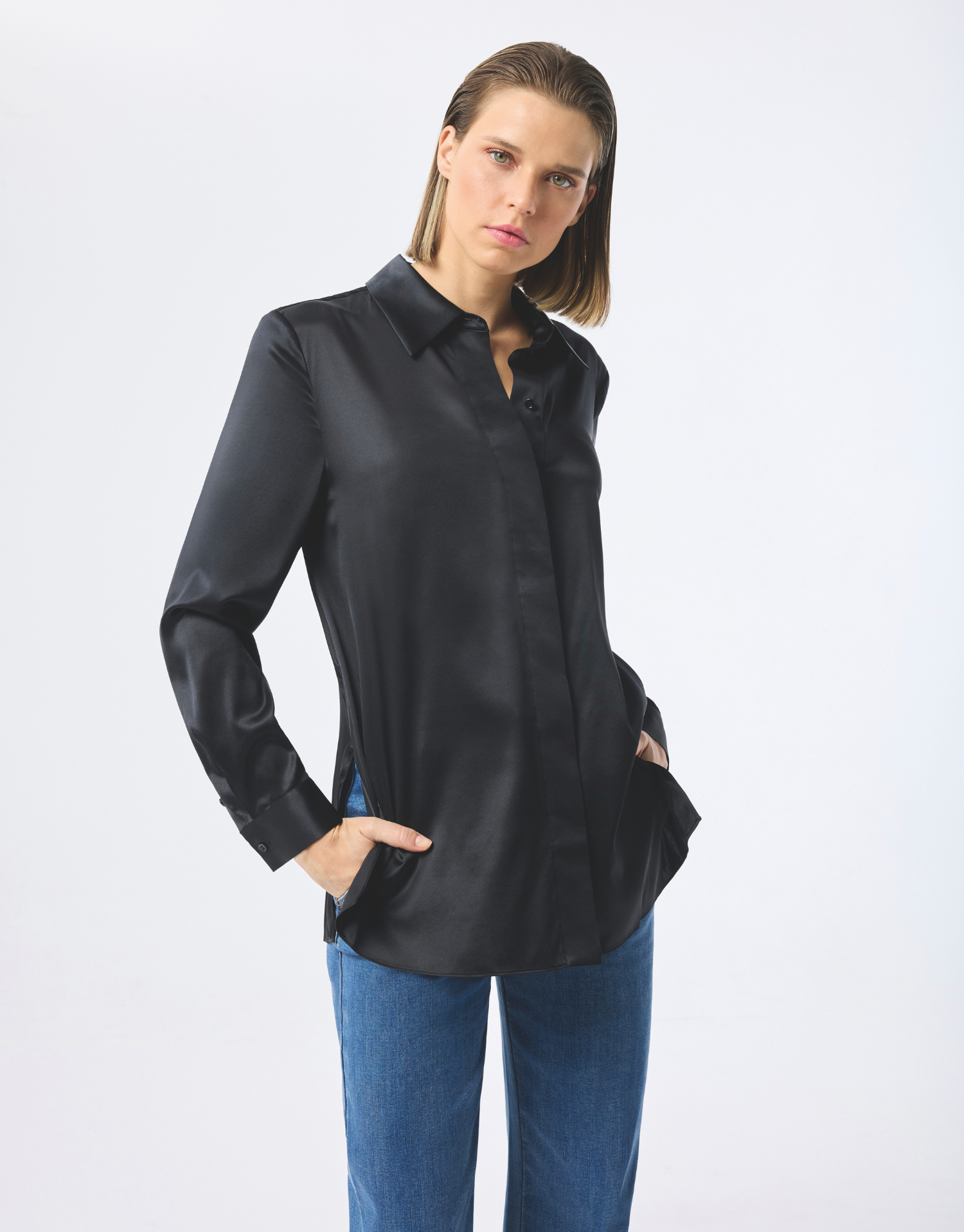 Chemise satinée