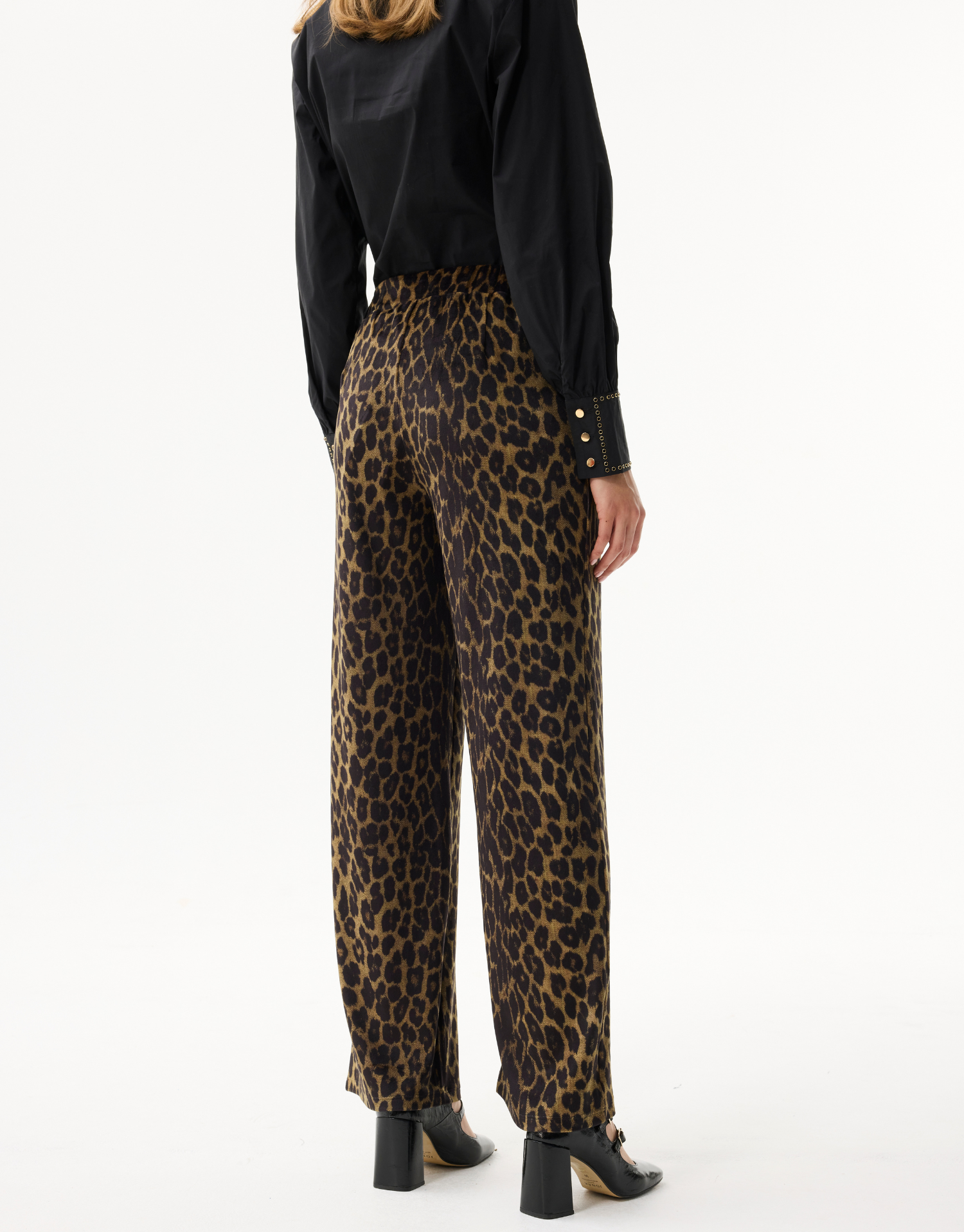 Damesbroek met luipaardprint