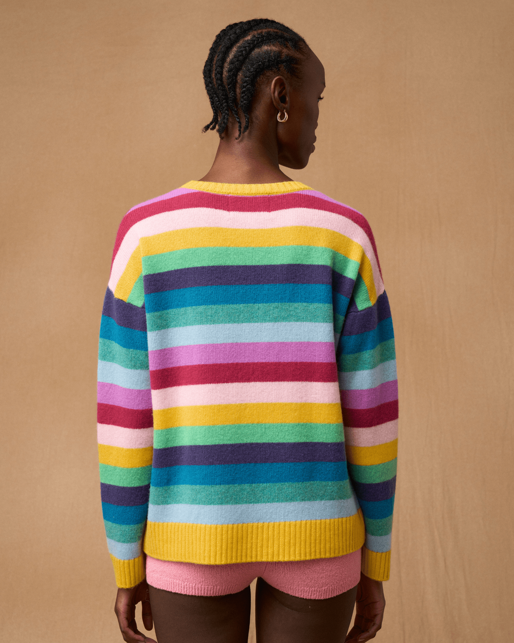 pull en cachemire coloré