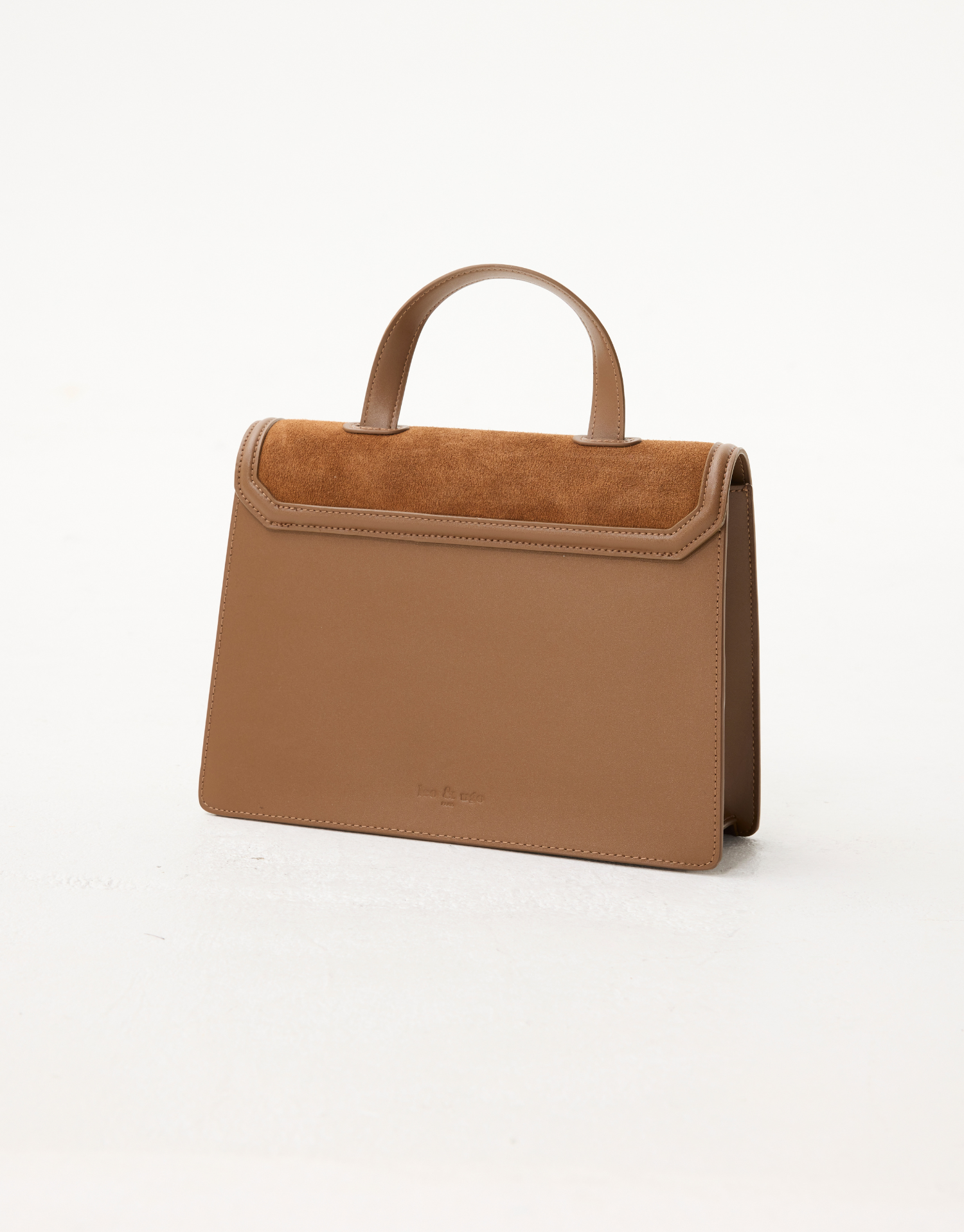 Sac Leo leer suède