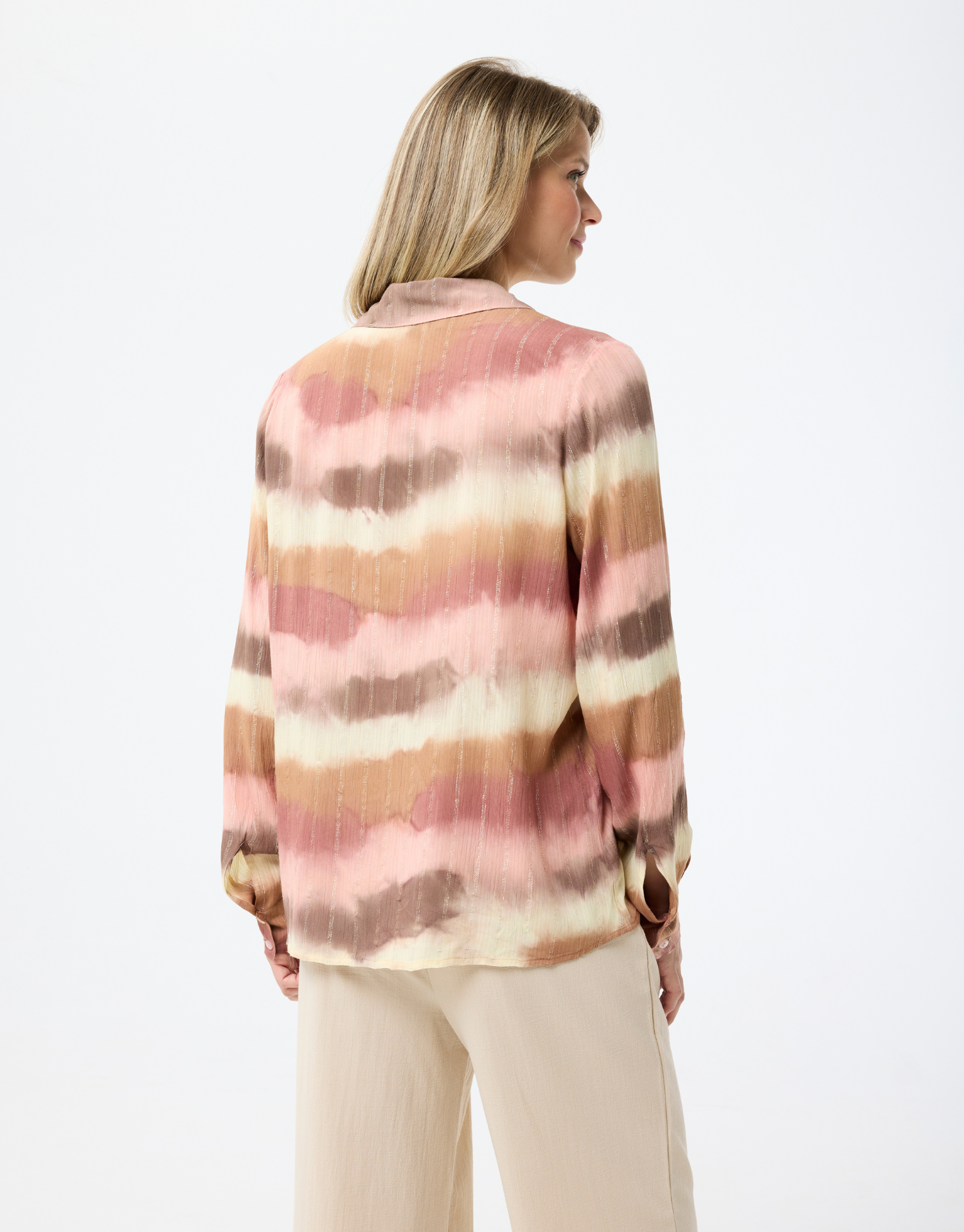 Fluid tie and dye shirt