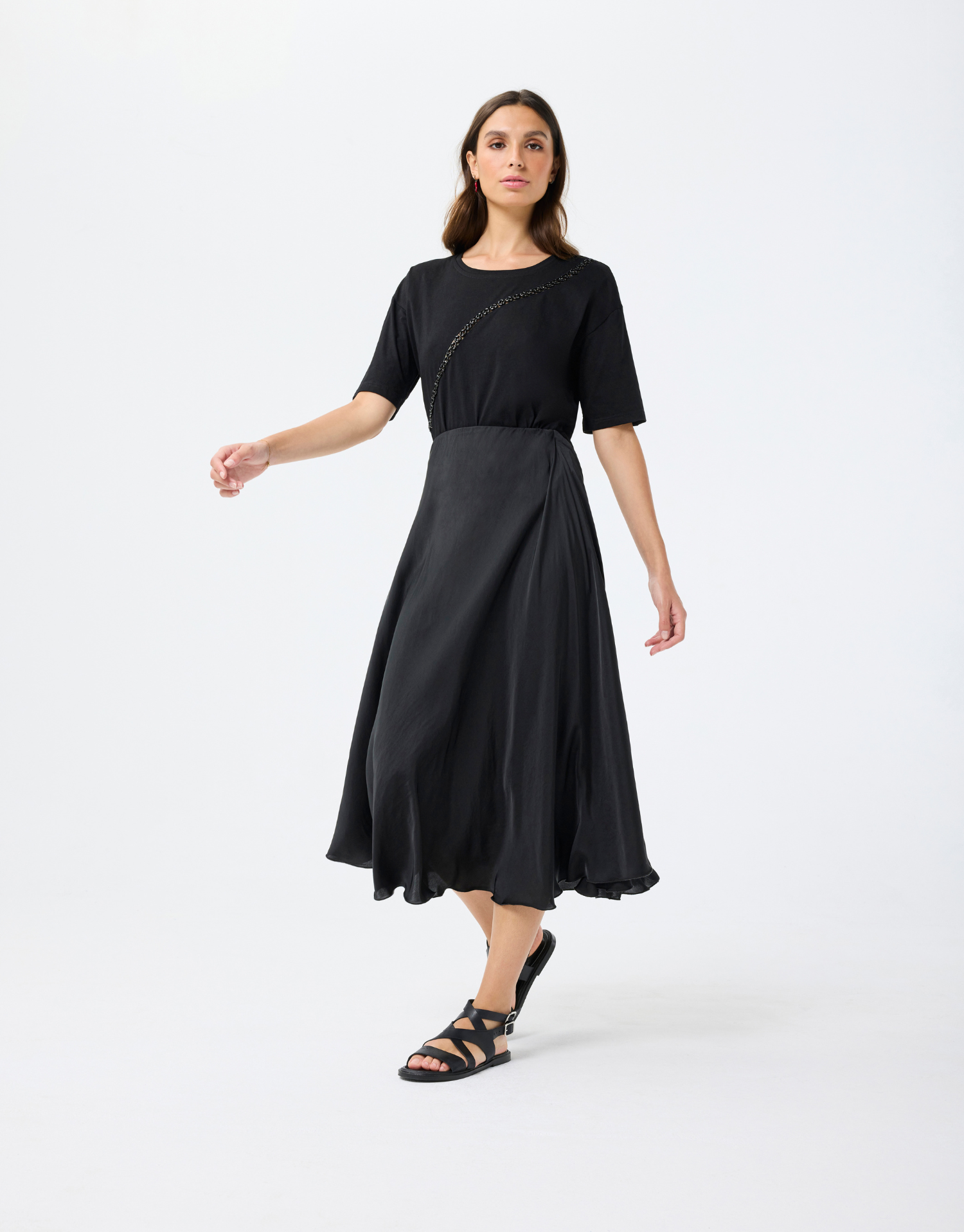 Jupe Malia longue satinée