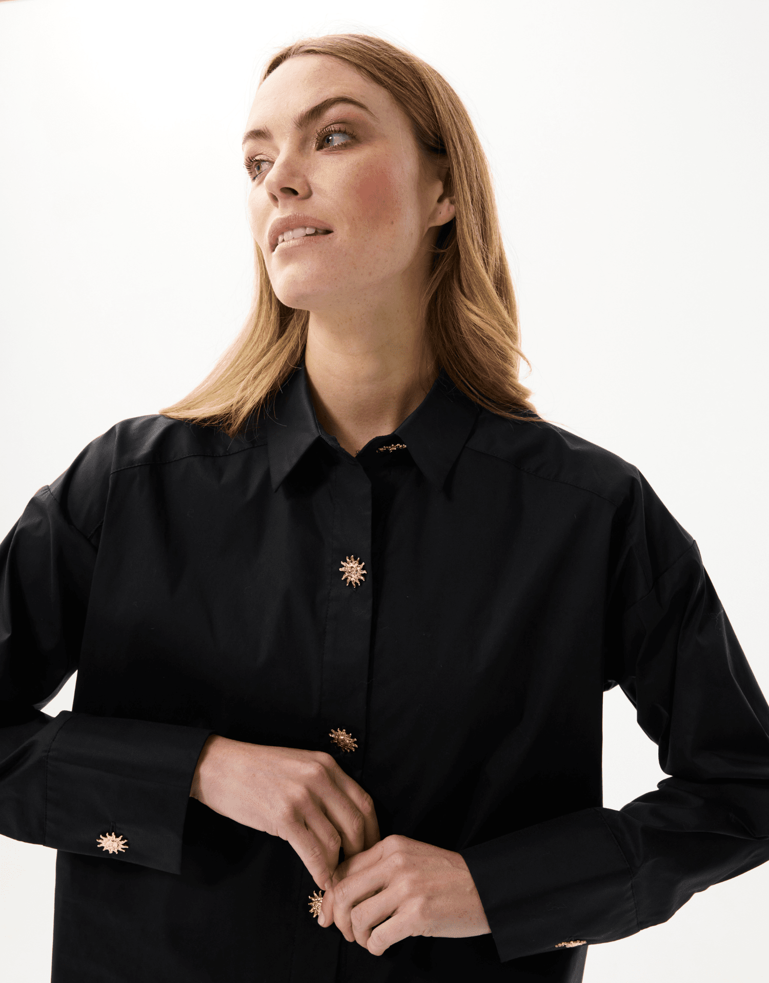 Chemise boutons bijoux