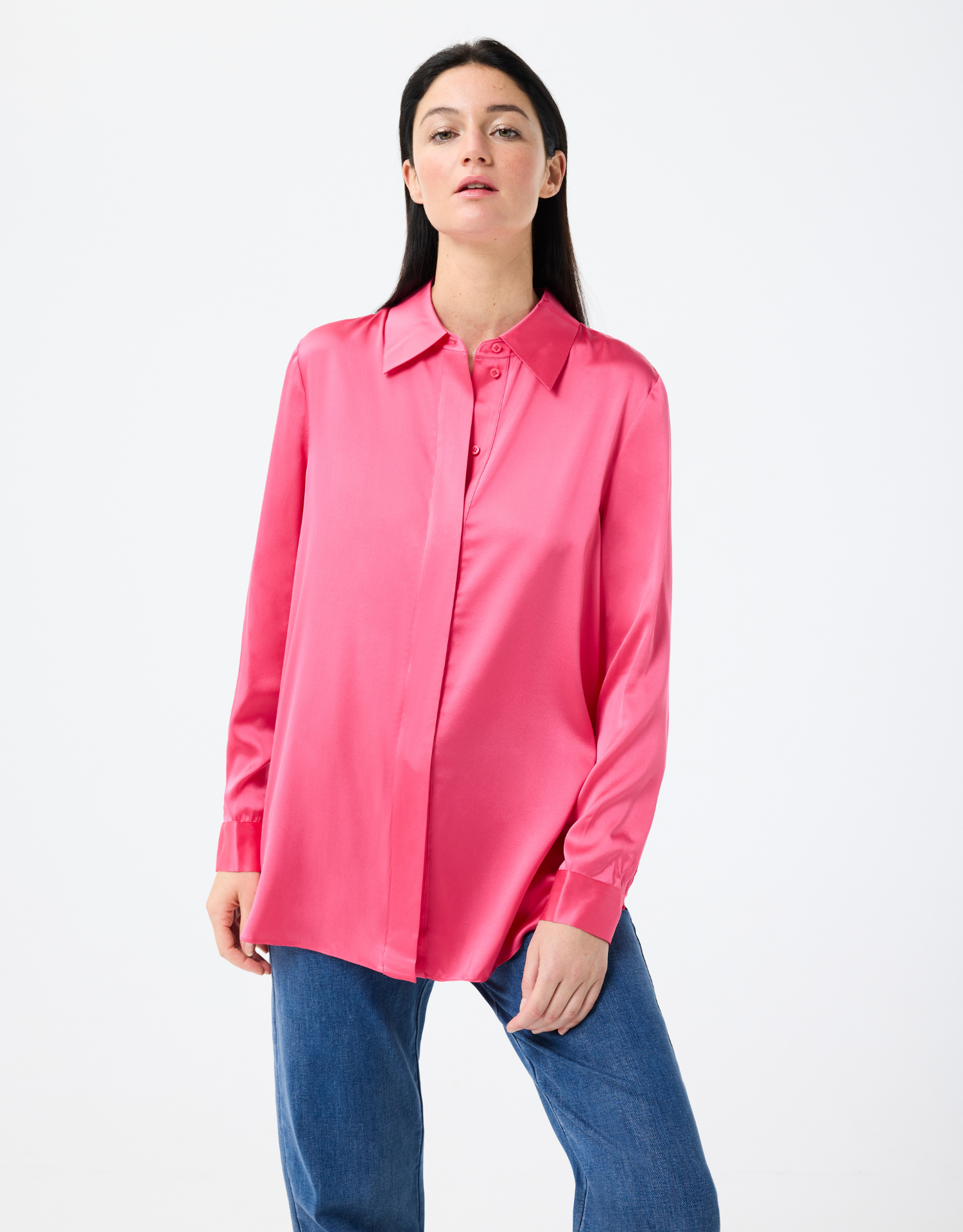 Chemise satinée