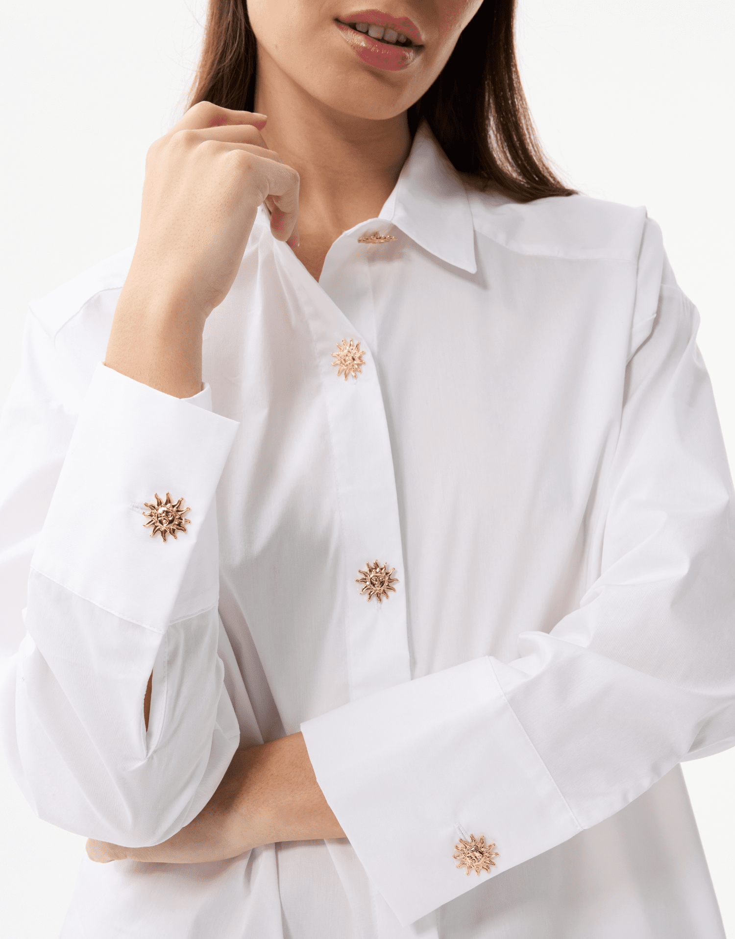 Chemise boutons bijoux