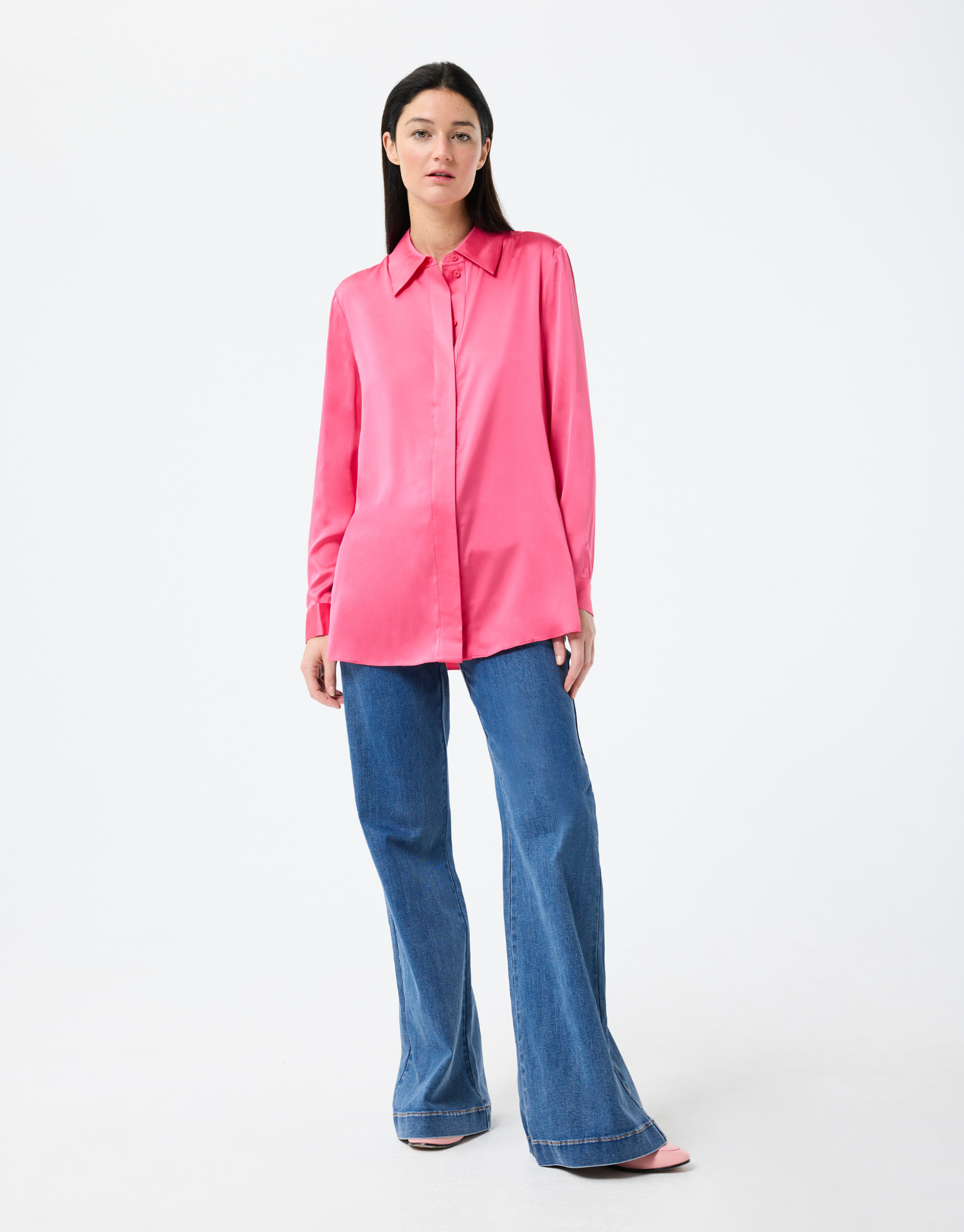 Chemise satinée