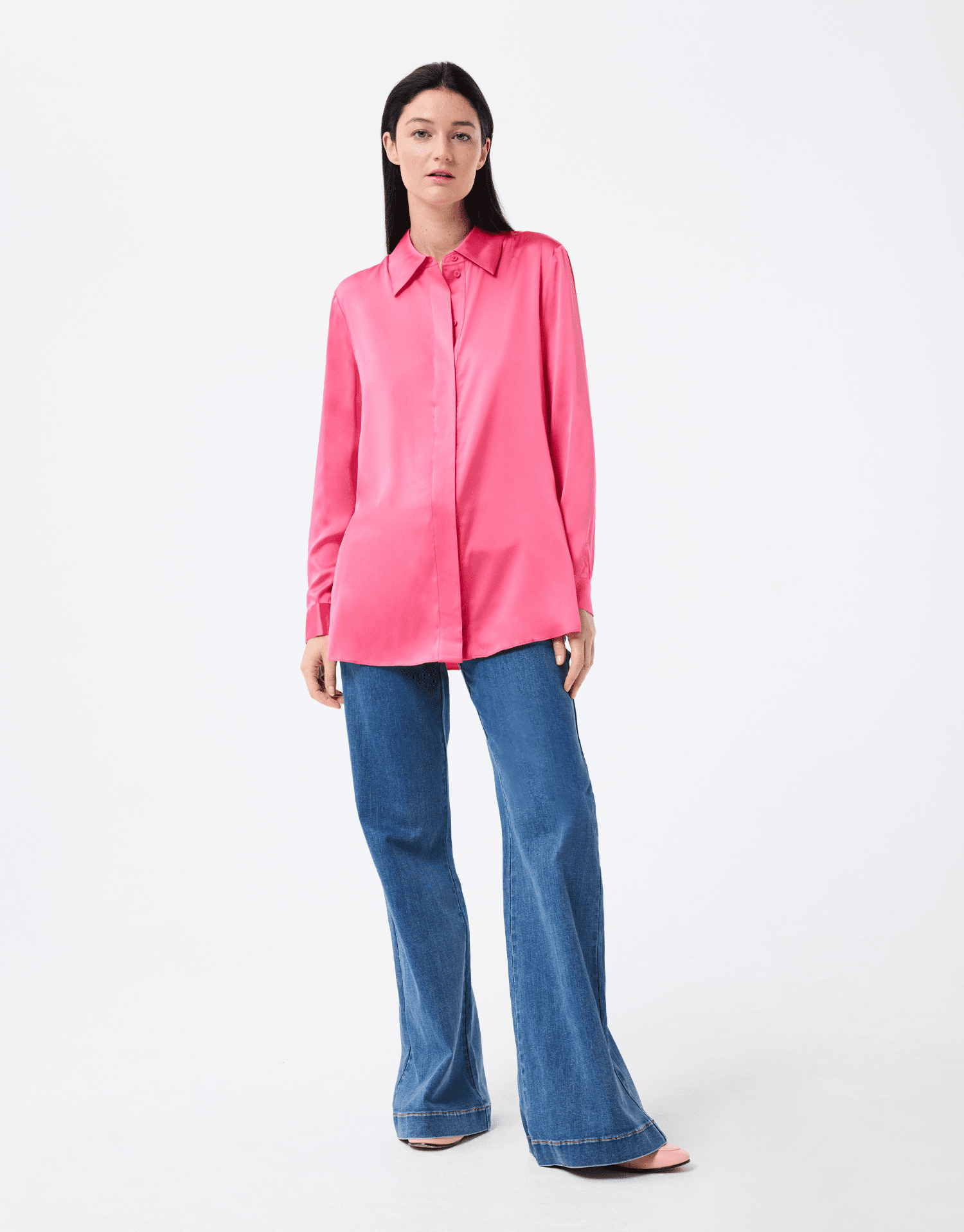 Chemise satinée