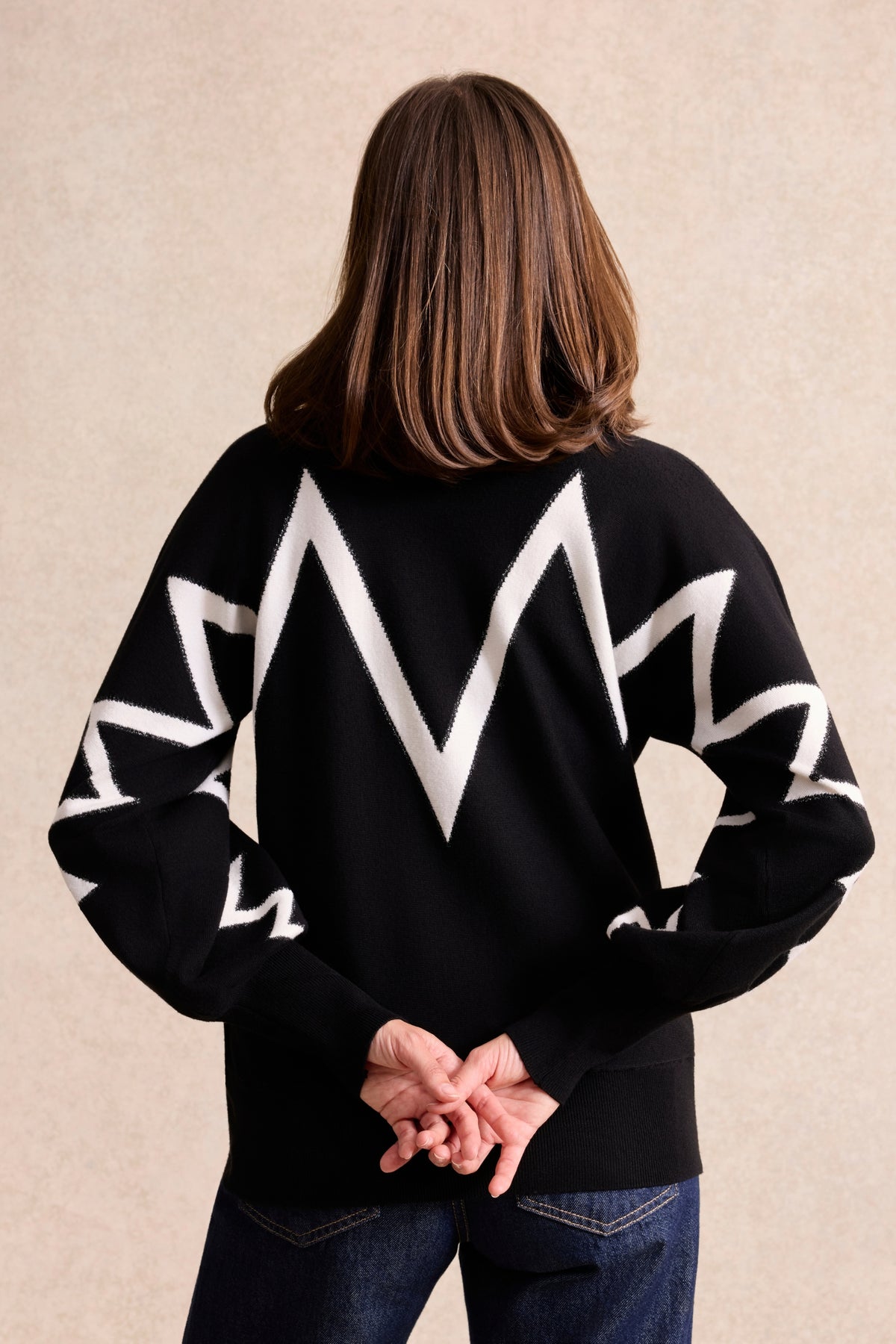 Pull graphique col V