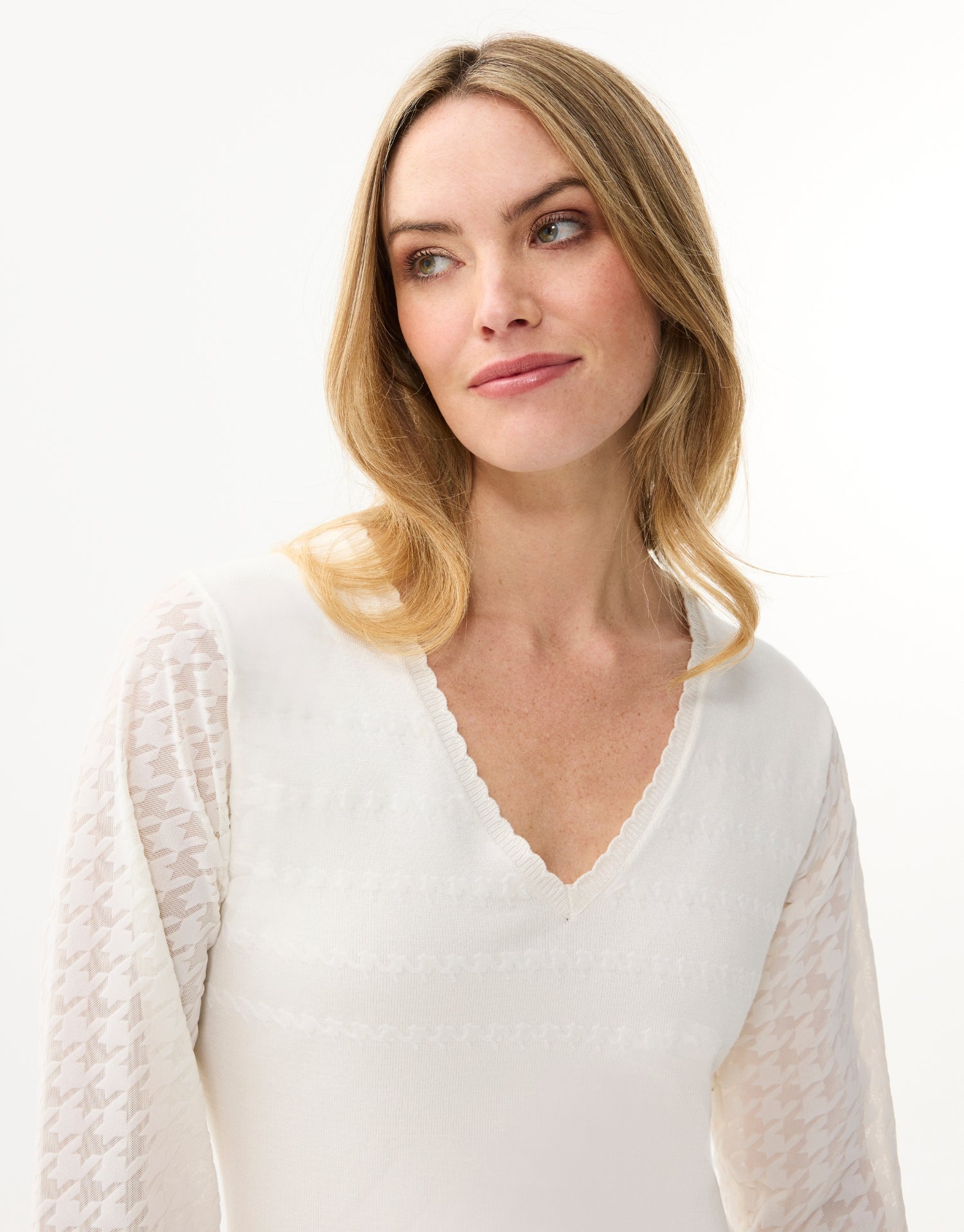 Black jacquard sweater