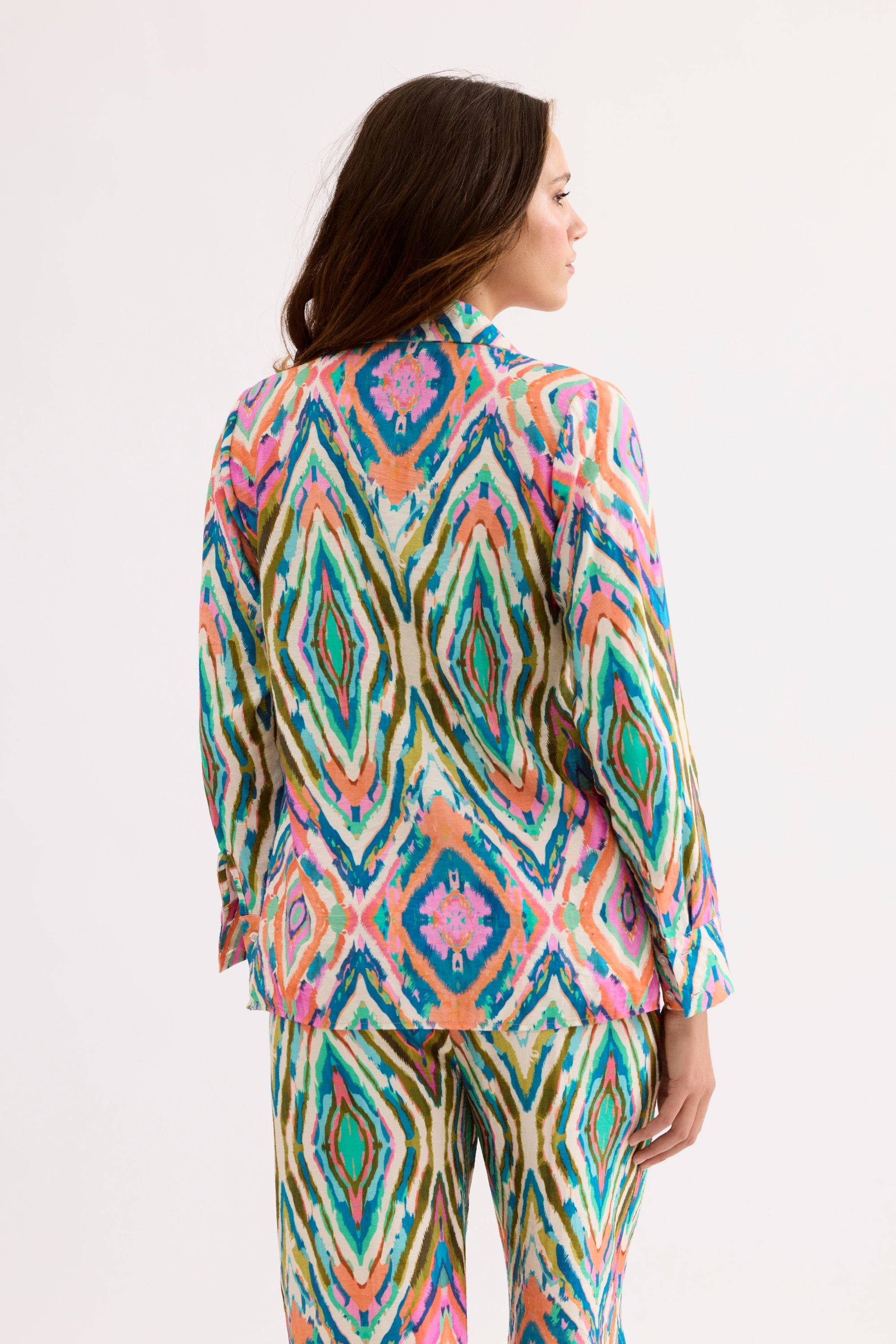 Chemise imprimé graphique multicolore