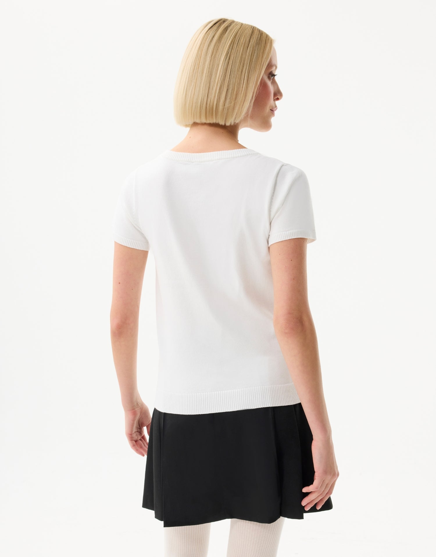 Geborduurde tweedelige set met bloemenmotief