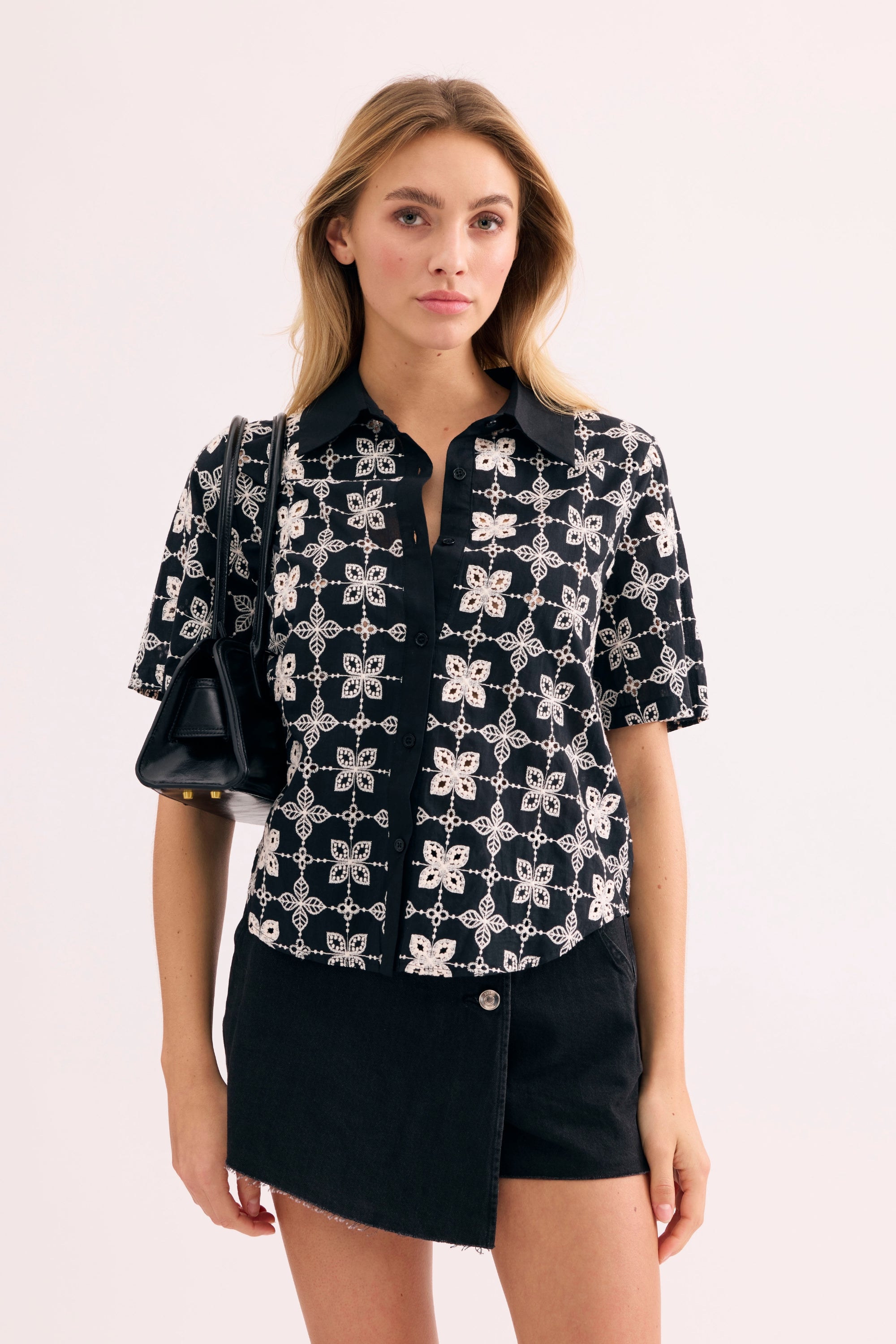 Chemise imprimée manches courtes