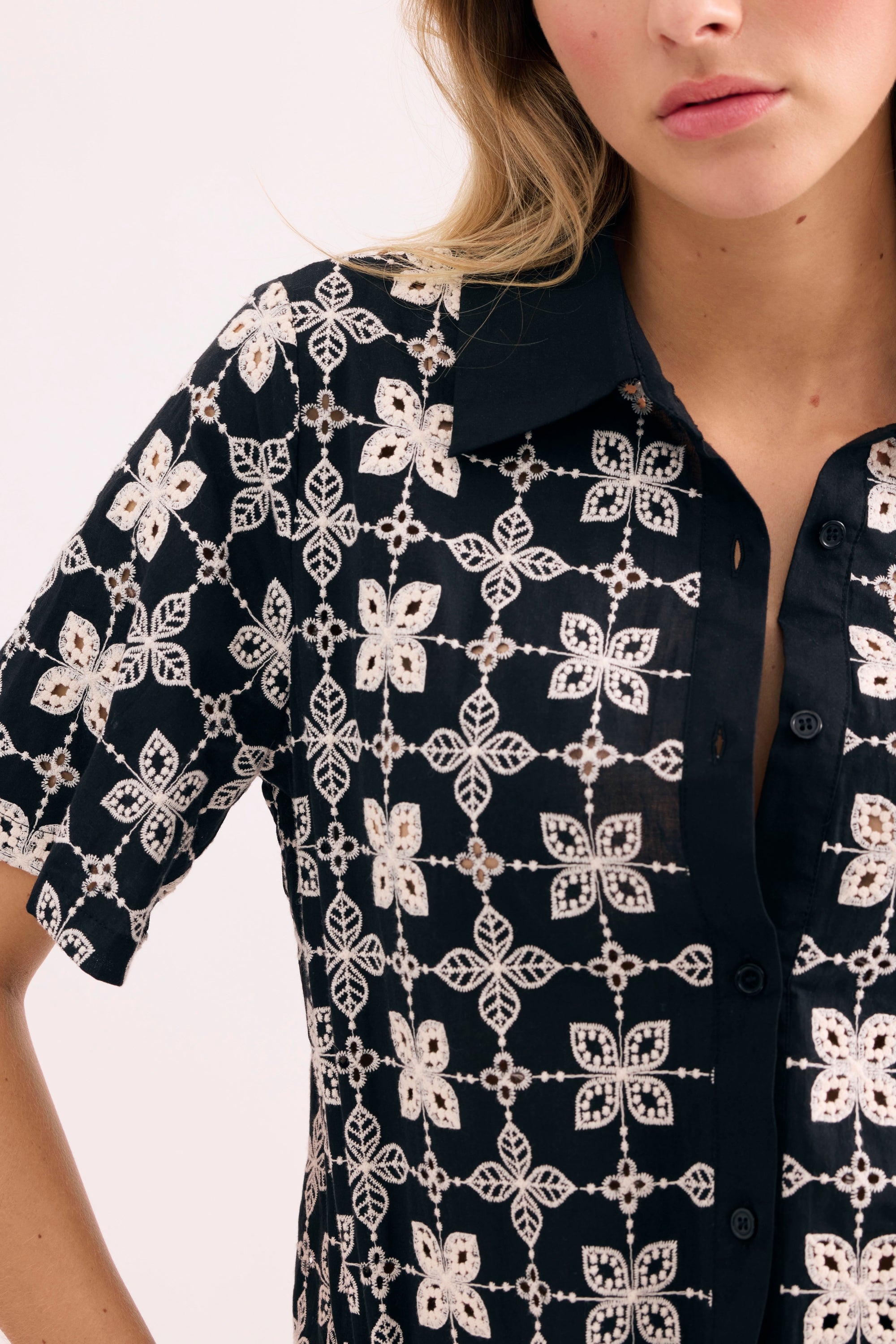 Chemise imprimée manches courtes