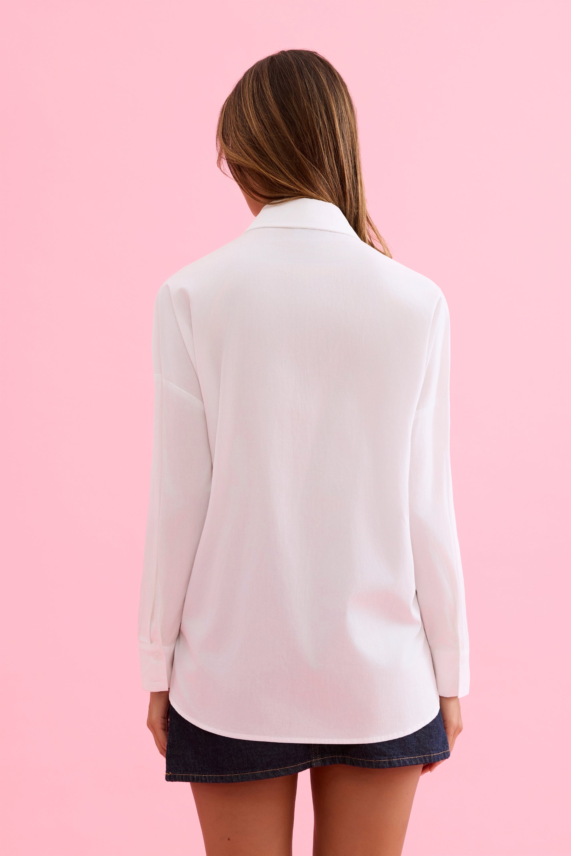 Chemise blanche détails strass