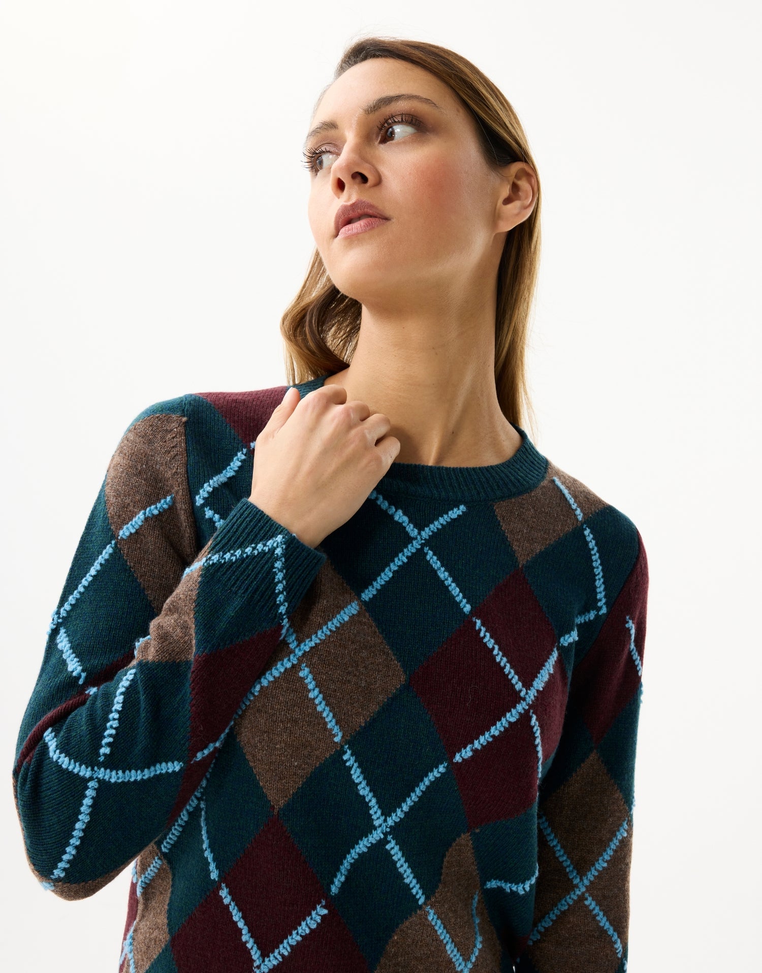 Trui van wol en kasjmier