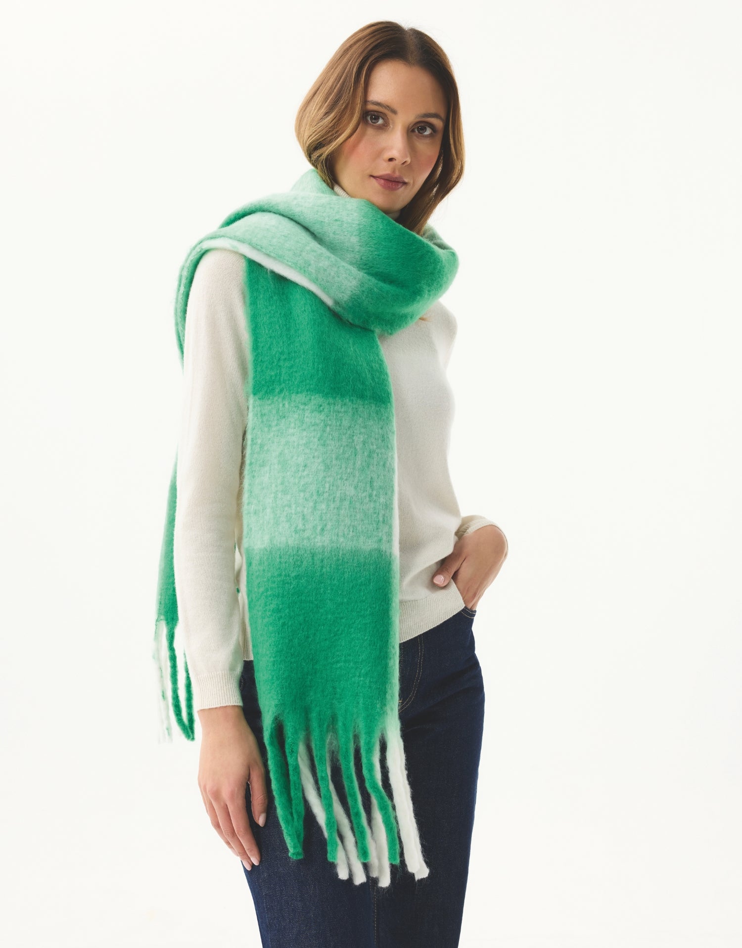 Écharpe à carreaux