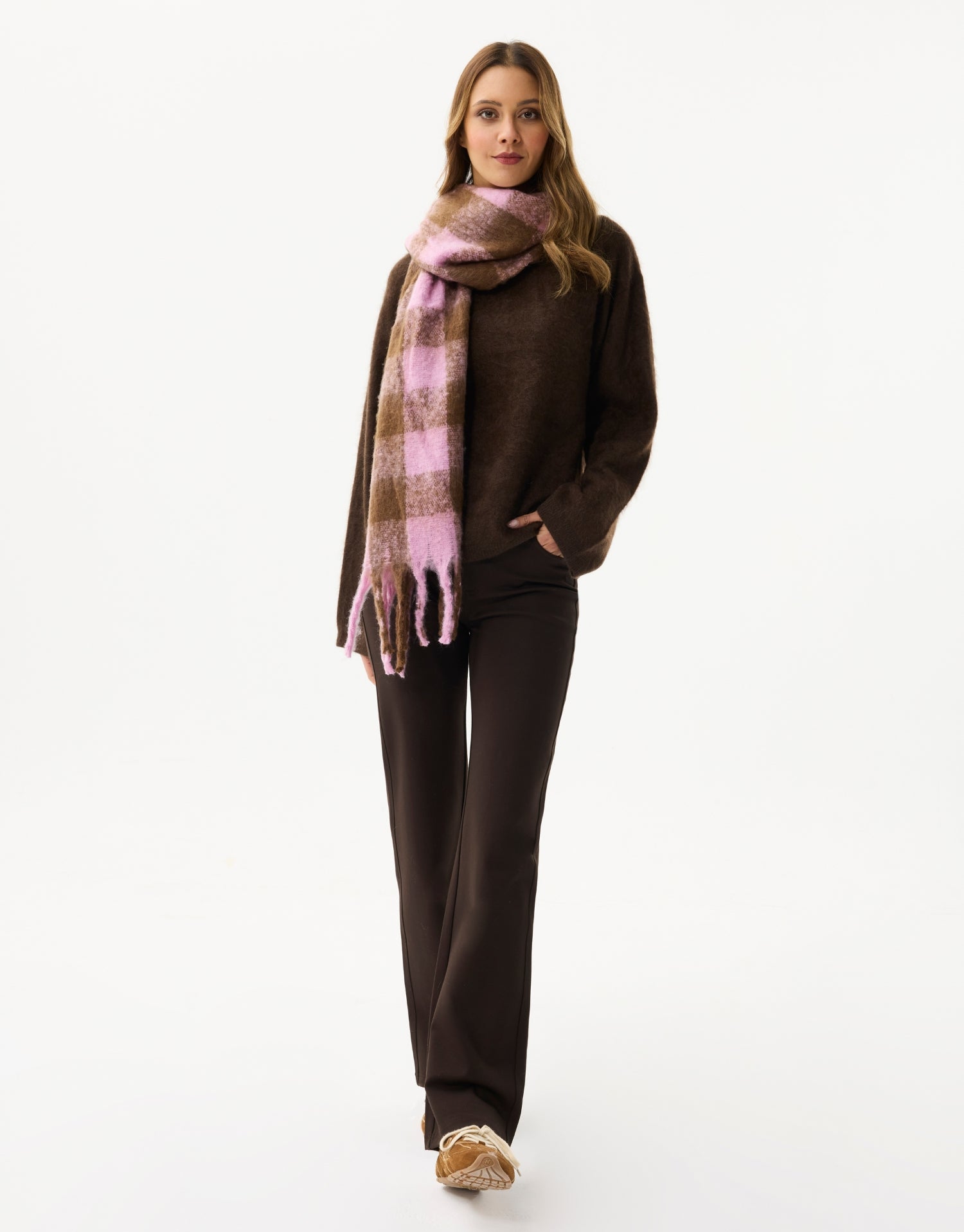 Écharpe à carreaux