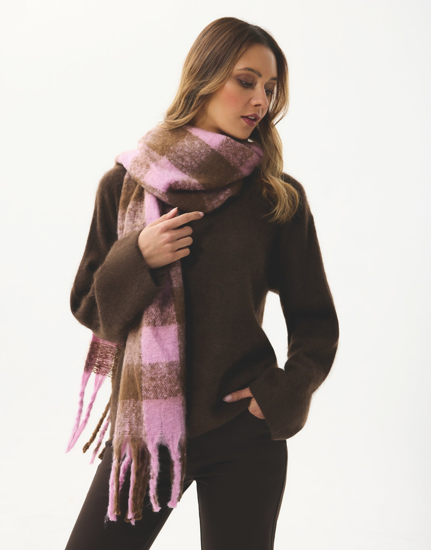 Écharpe à carreaux