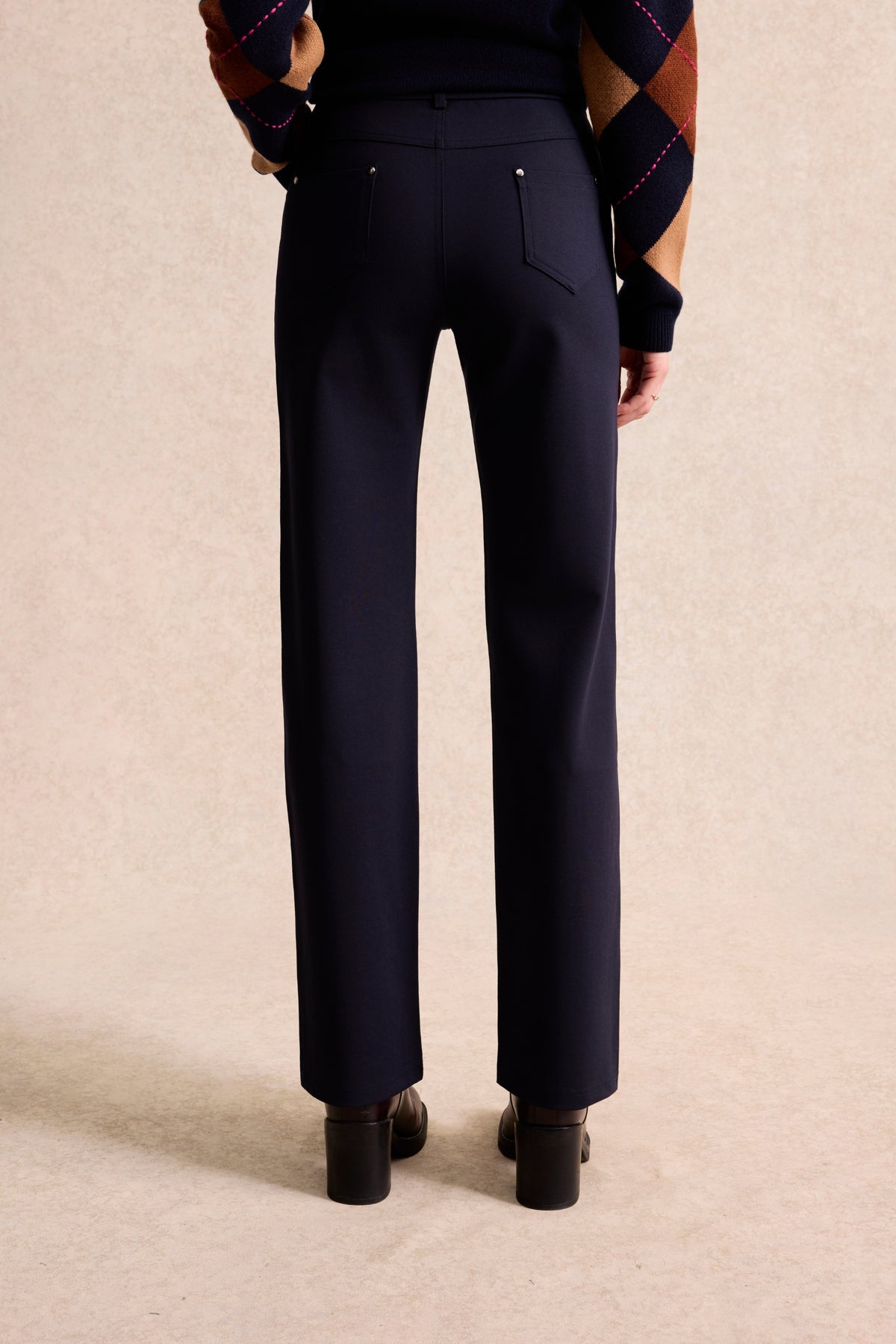 Pantalon droit bleu marine