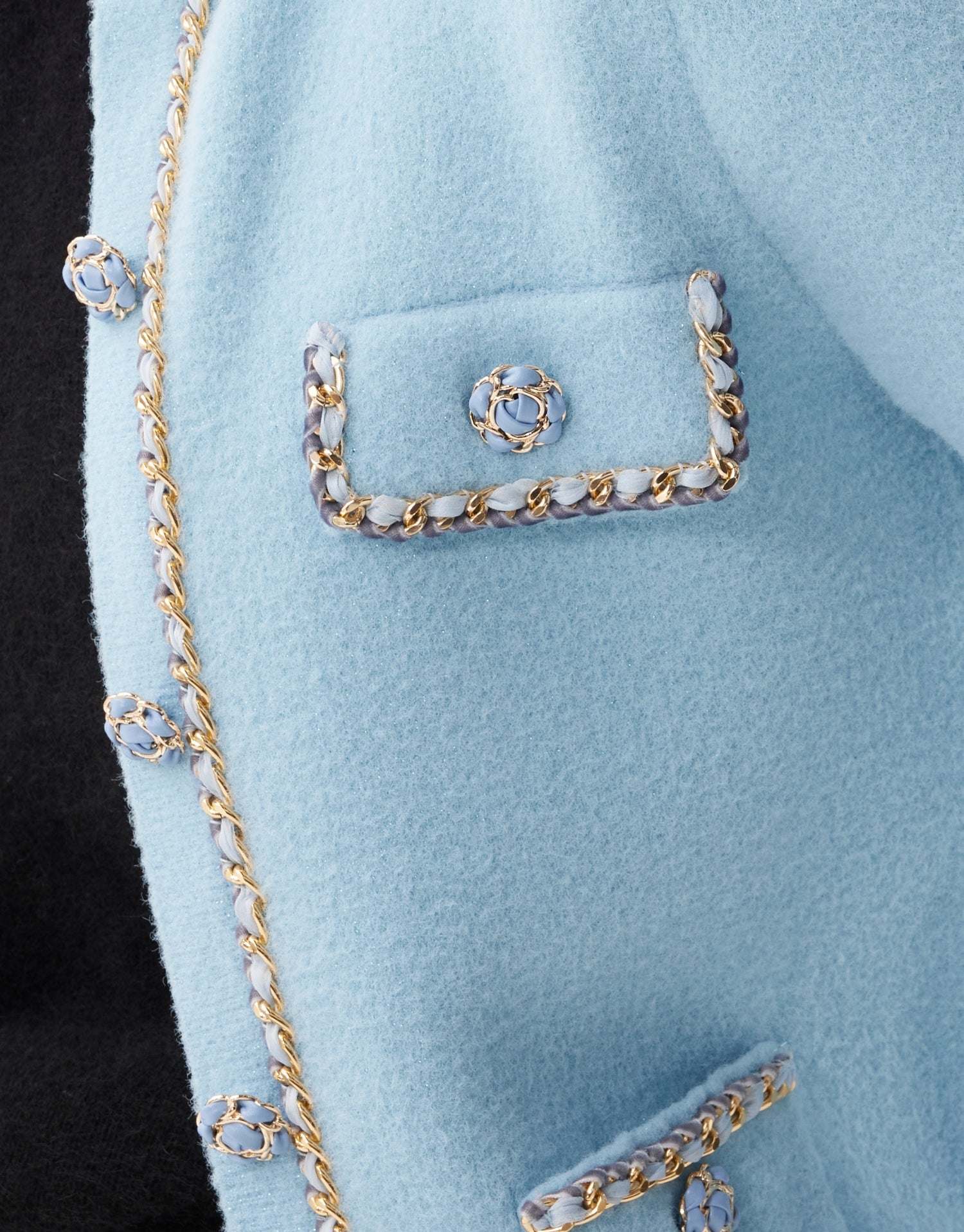 Cardigan à détails dorés