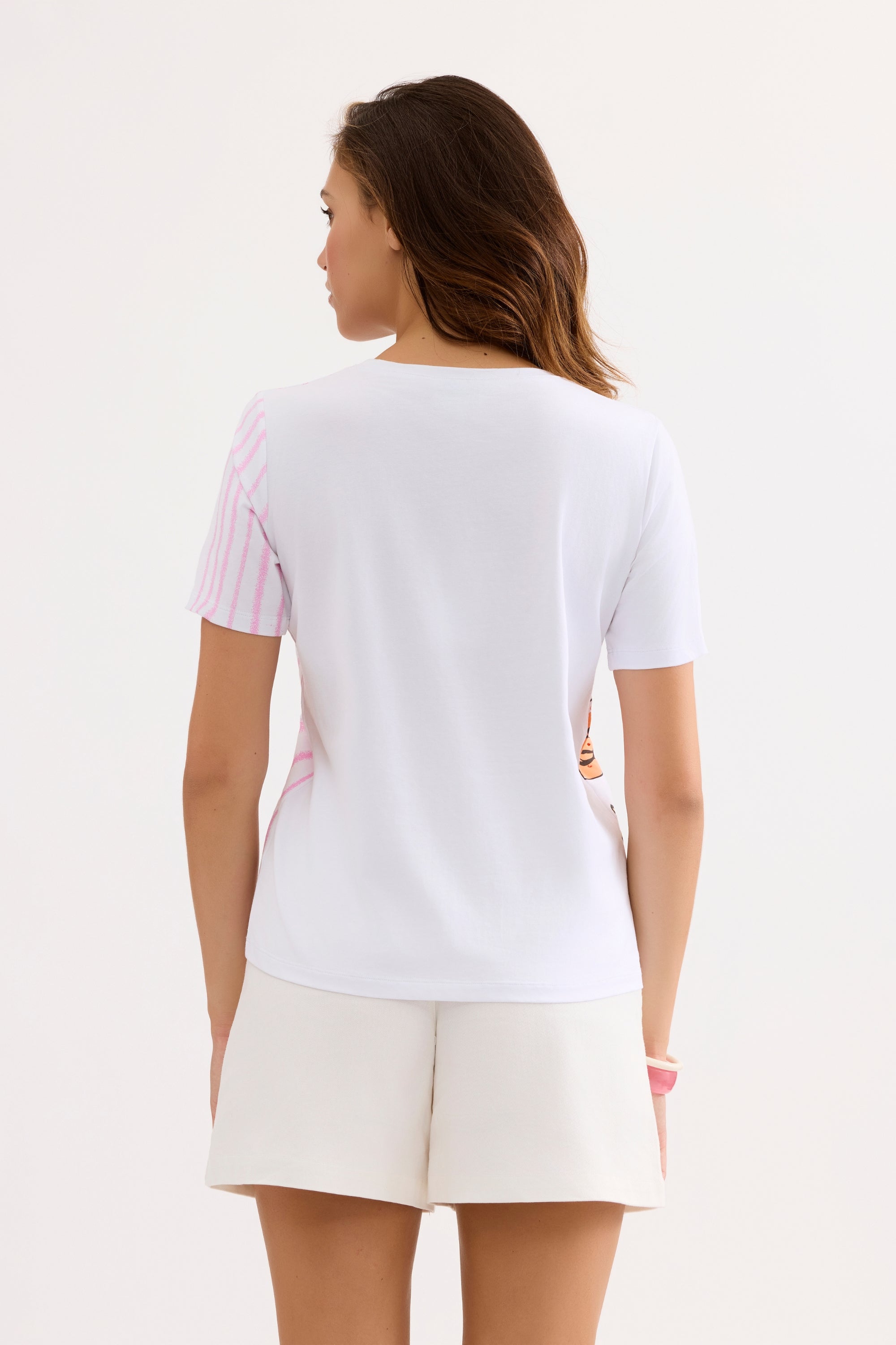T-shirt coton imprimé floral
