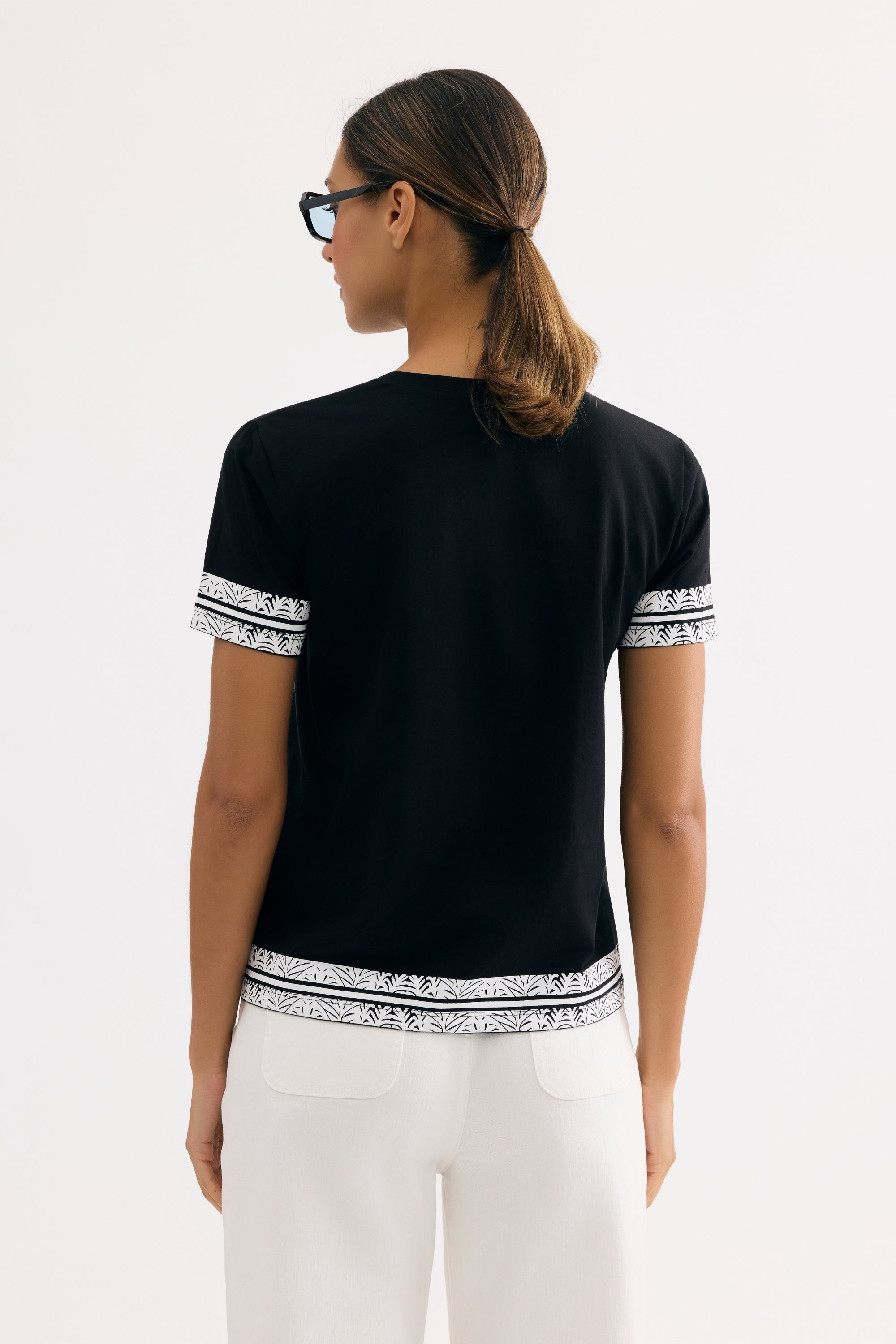 T-shirt imprimé graphique noir