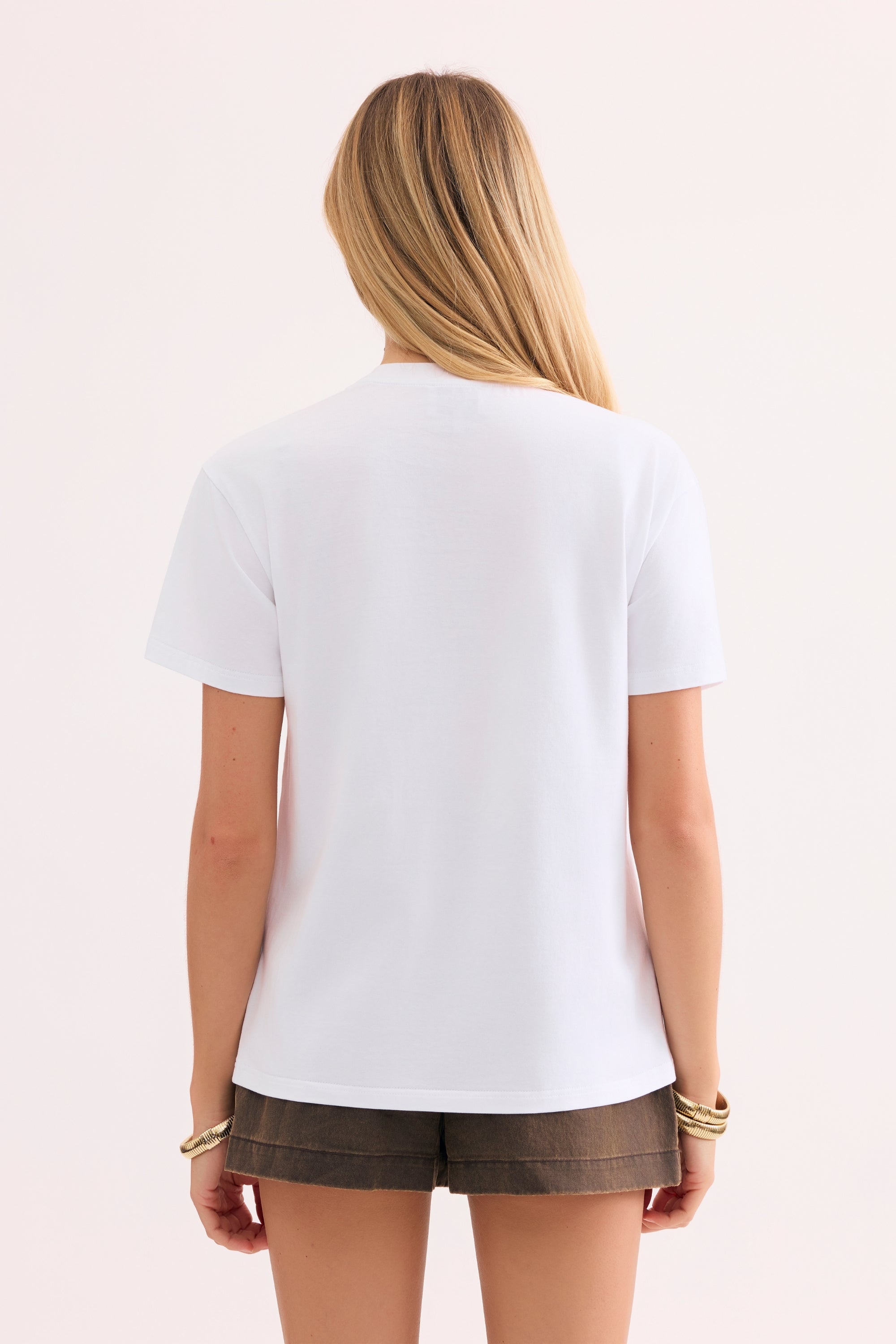 T-shirt imprimé visage graphique