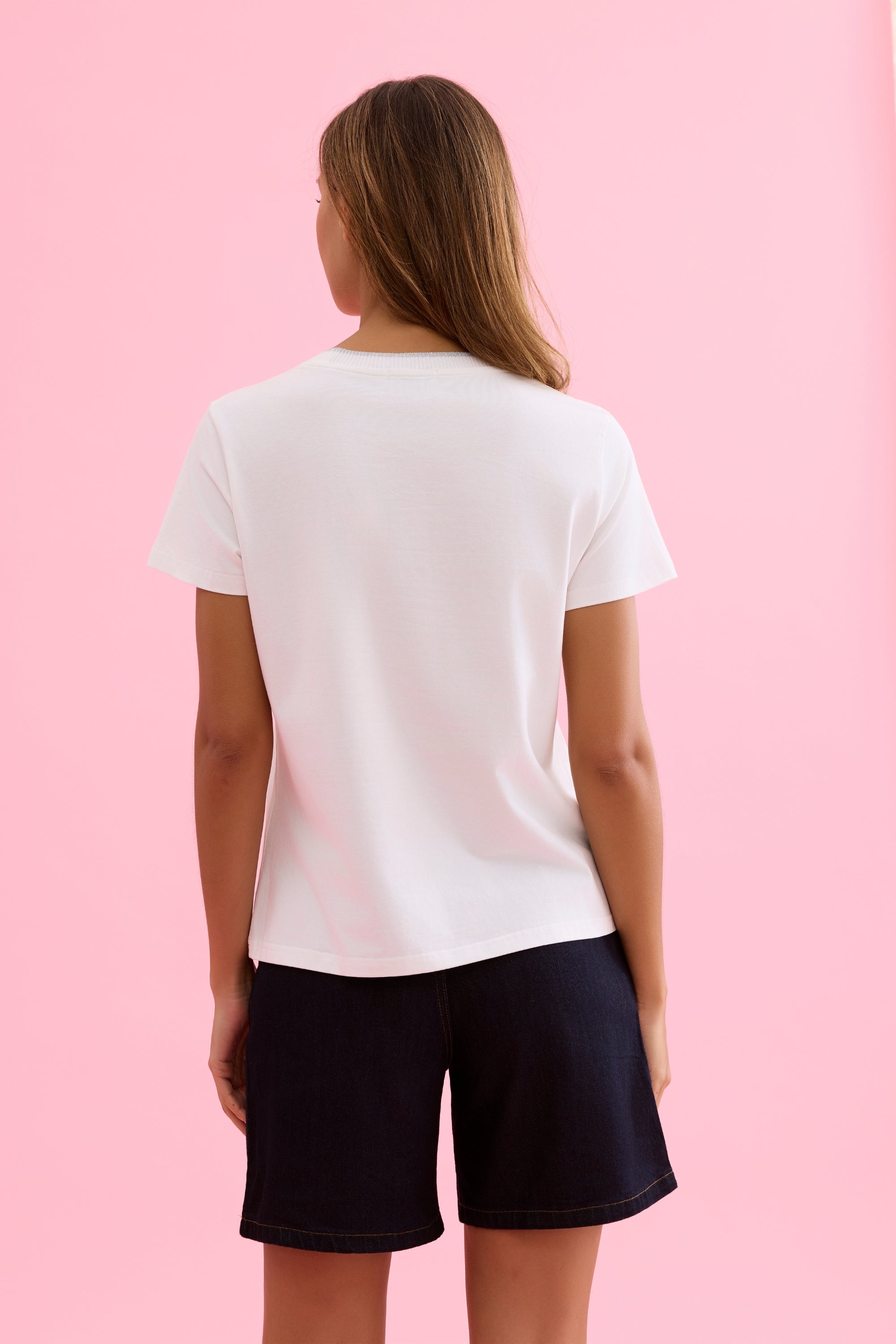 T-shirt imprimé fleurs artistiques