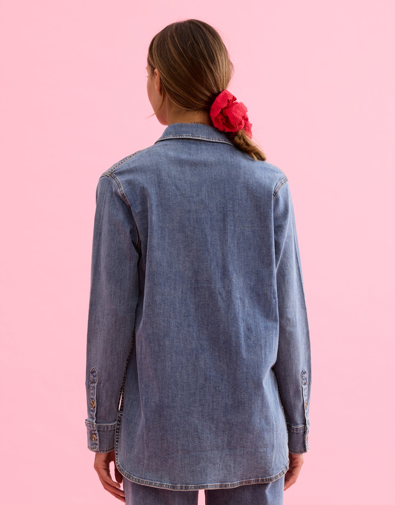 Chemise en jean bleu