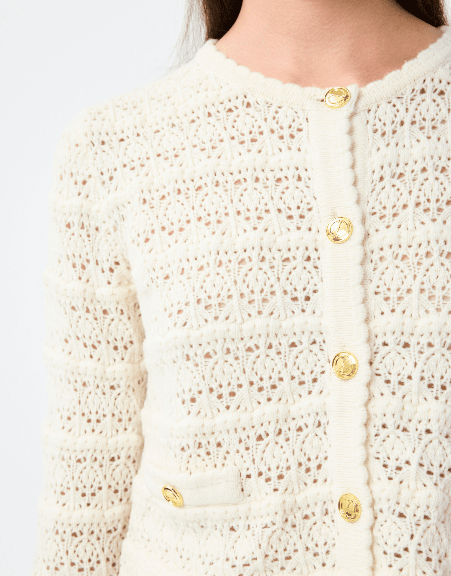 cardigan bea ecru en 100% laine, maille fine et légère, mode femme, vêtement femme