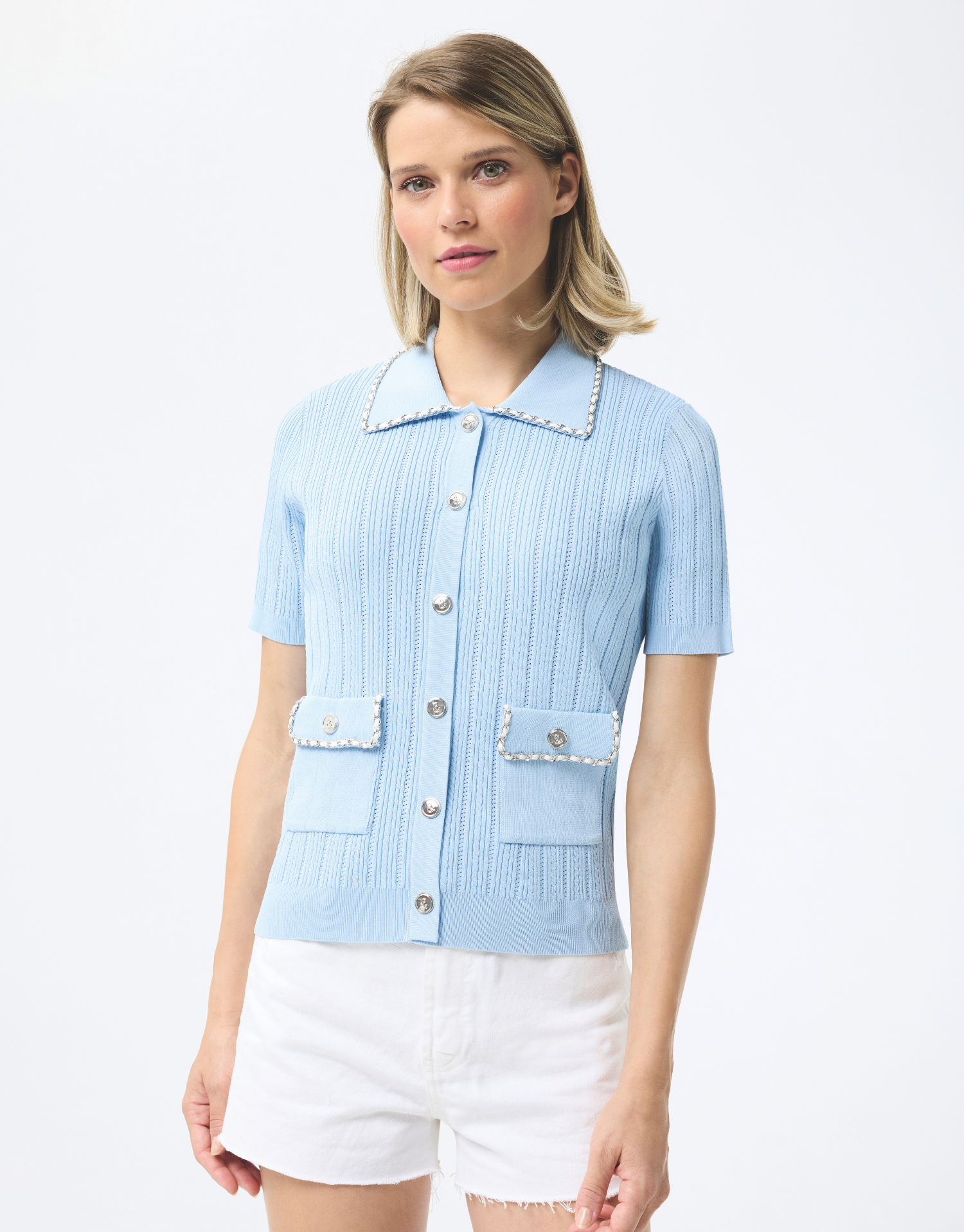 Natacha cardigan in ribbed knit
