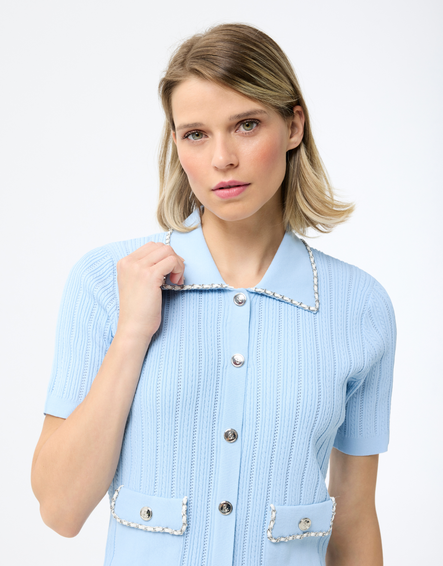 Natacha cardigan in ribbed knit