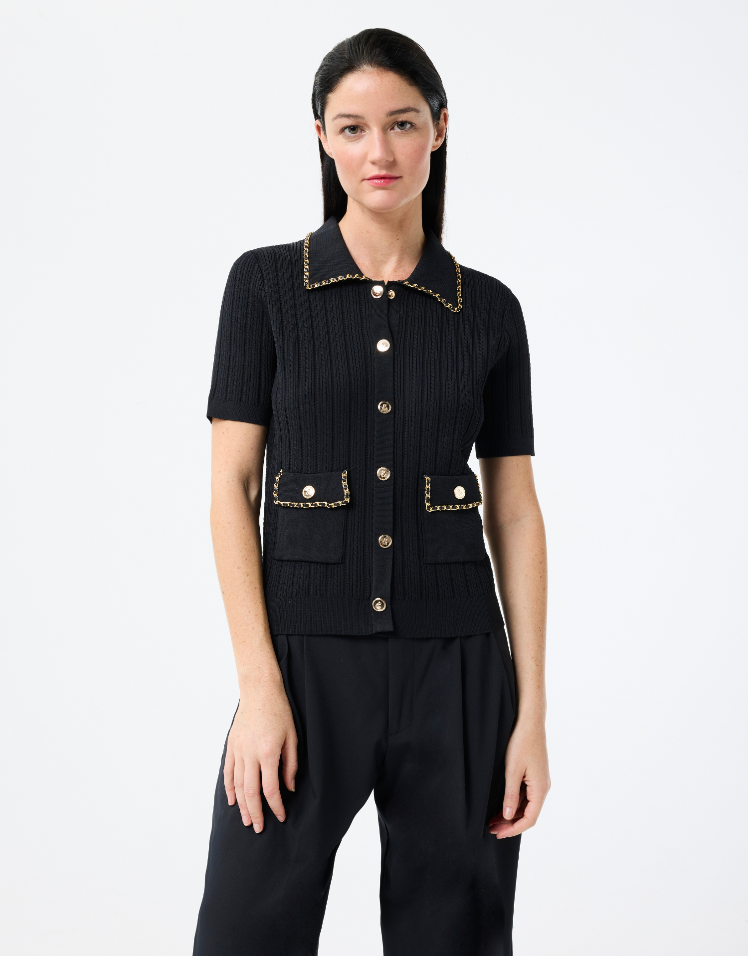 Natacha cardigan in ribbed knit