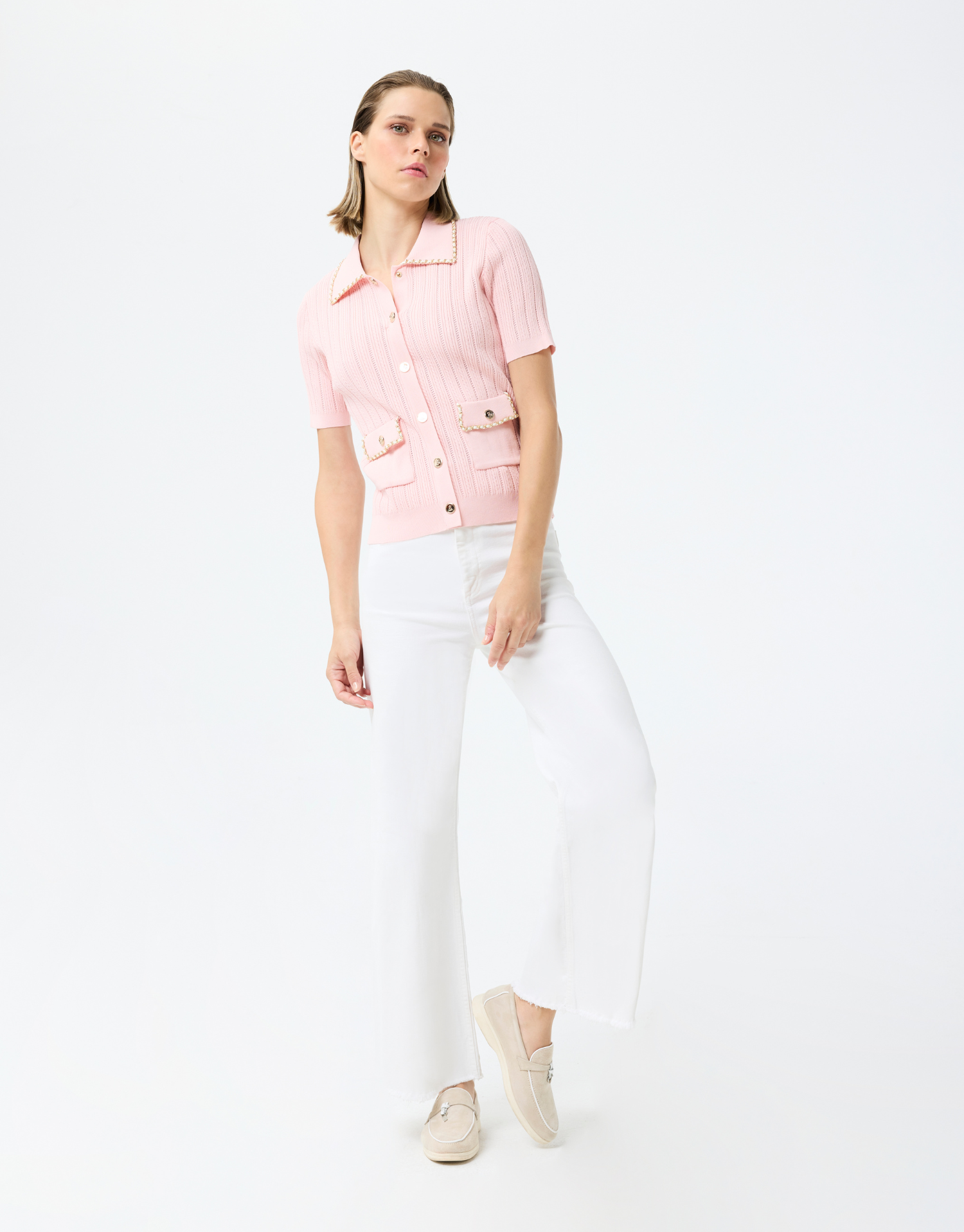 Natacha cardigan in ribbed knit