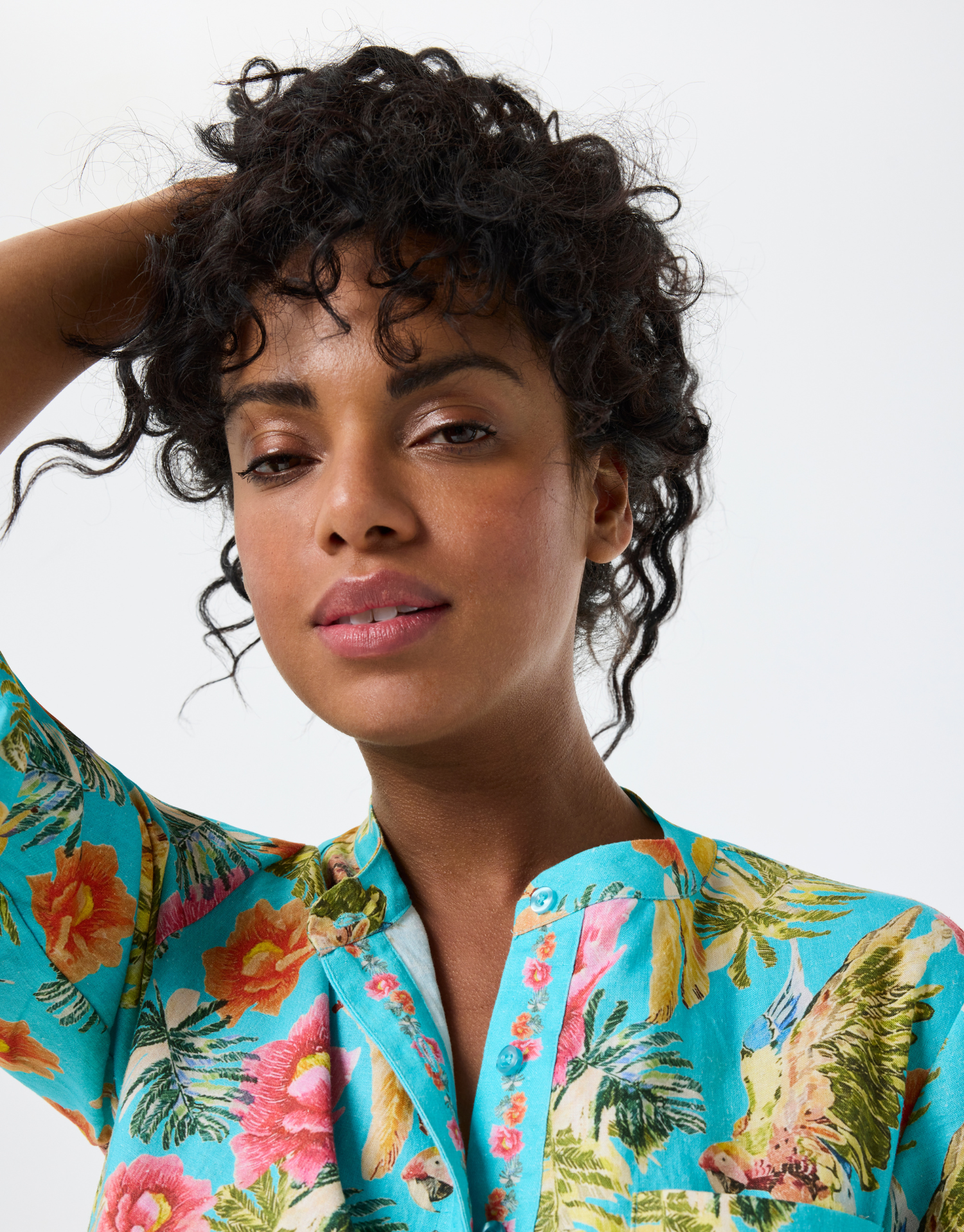 Chemise Cycy colorée en lin