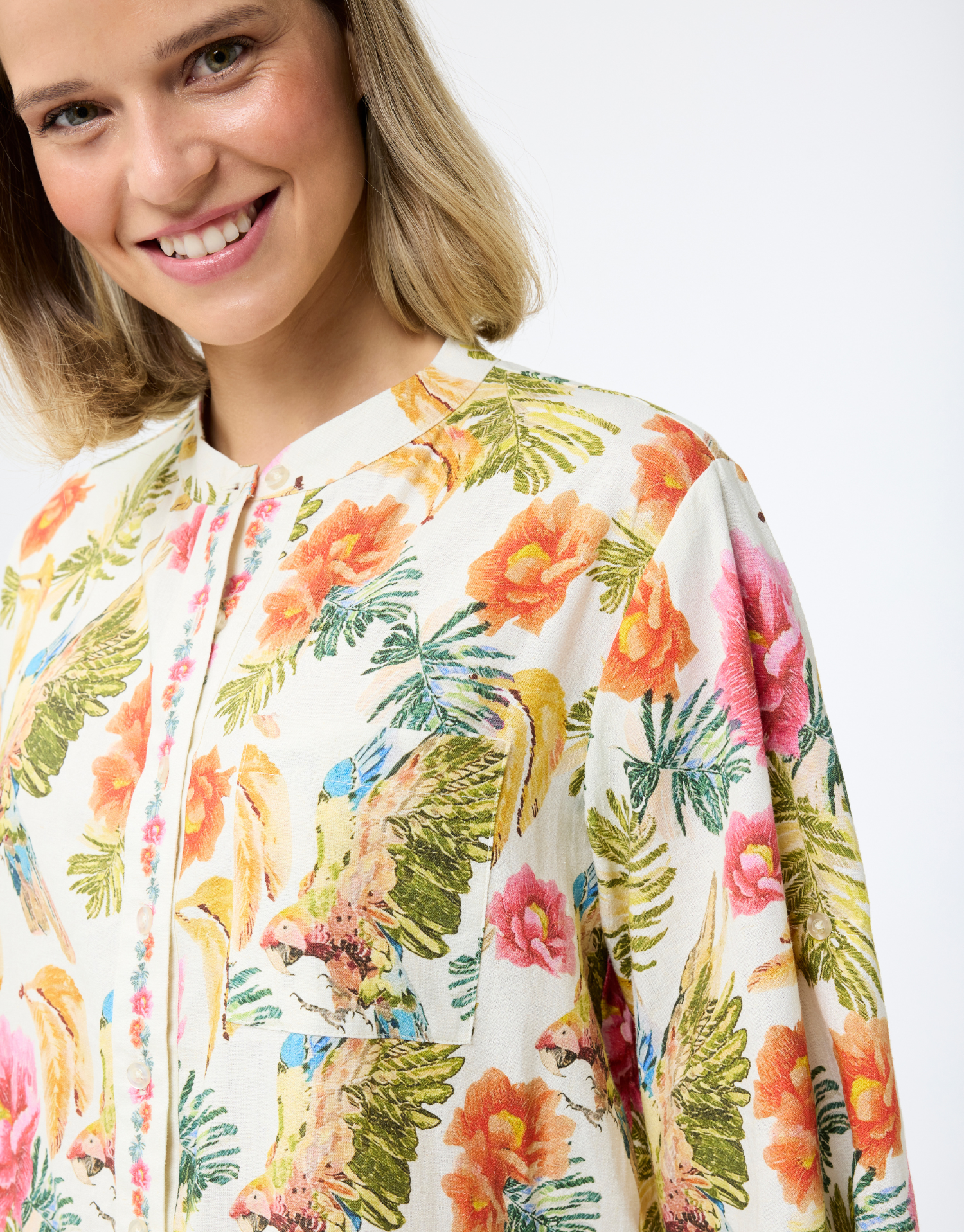 Chemise Cycy colorée en lin