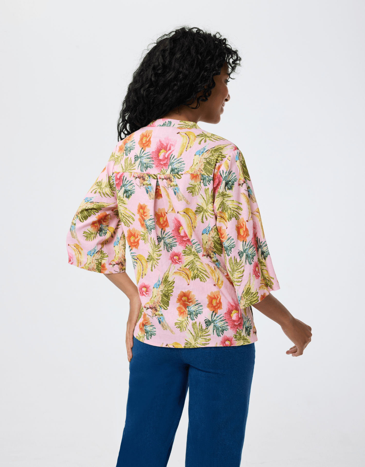 Chemise colorée en lin