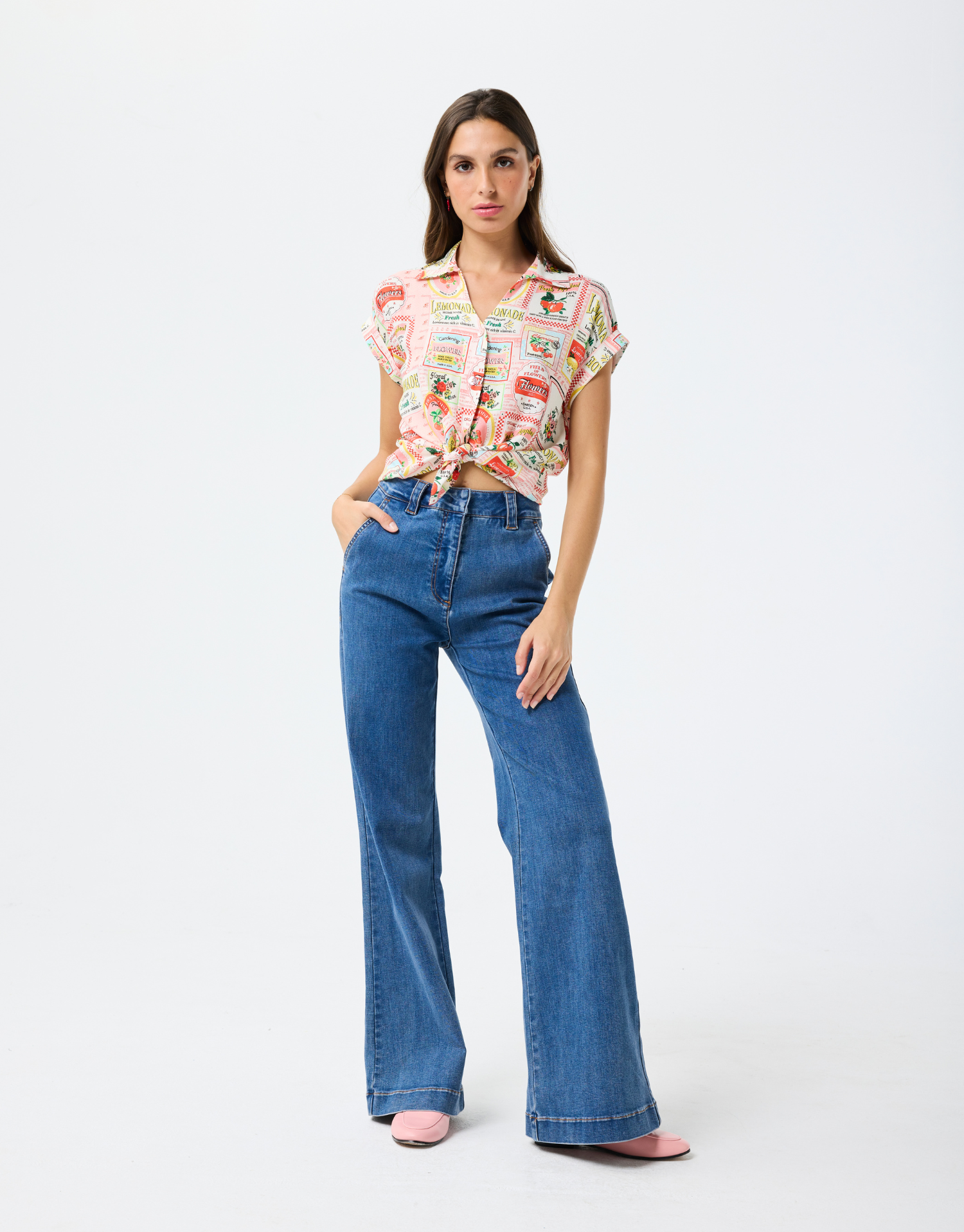 Chemise Magnolia manches courtes en lin