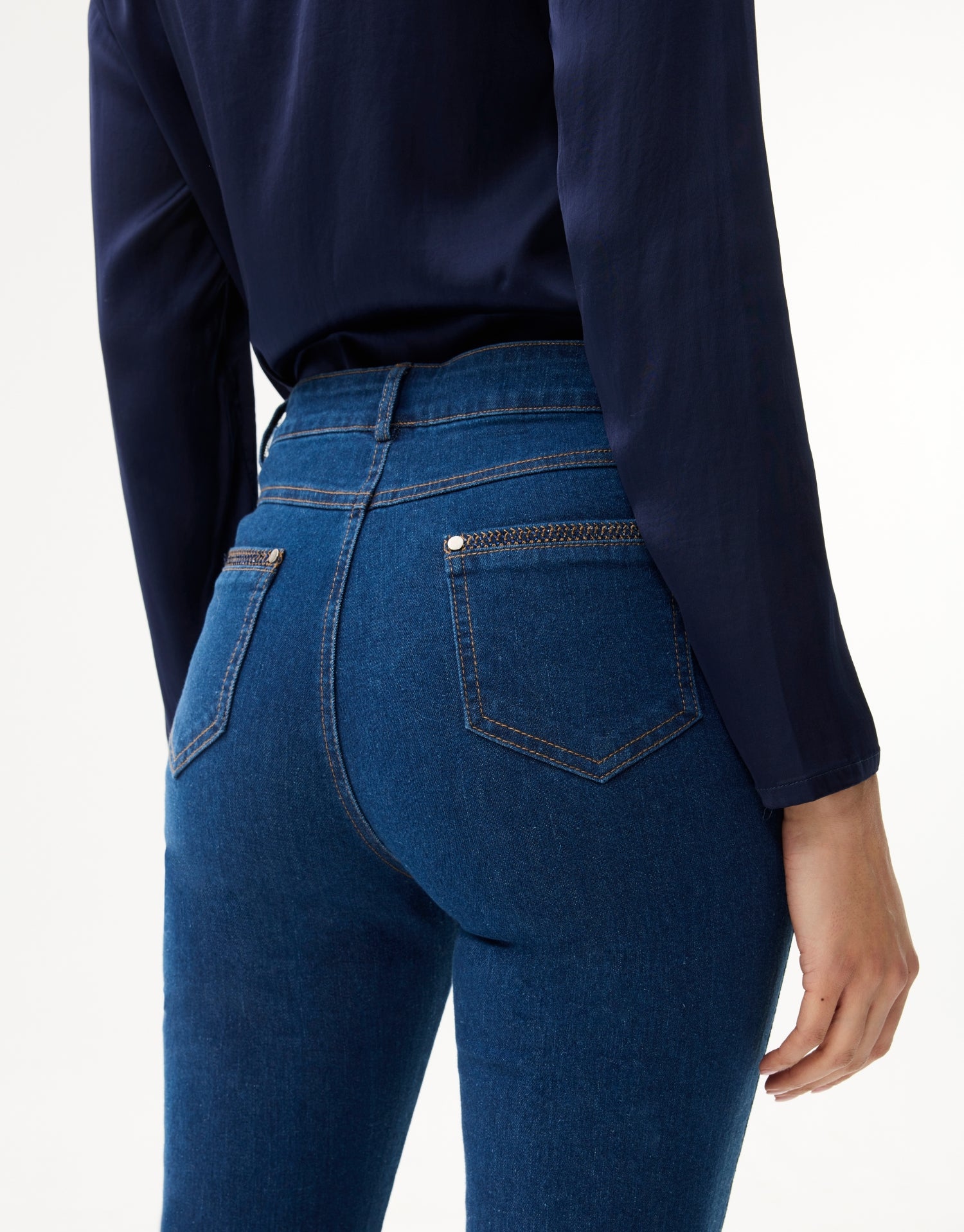 Jean droit stretch