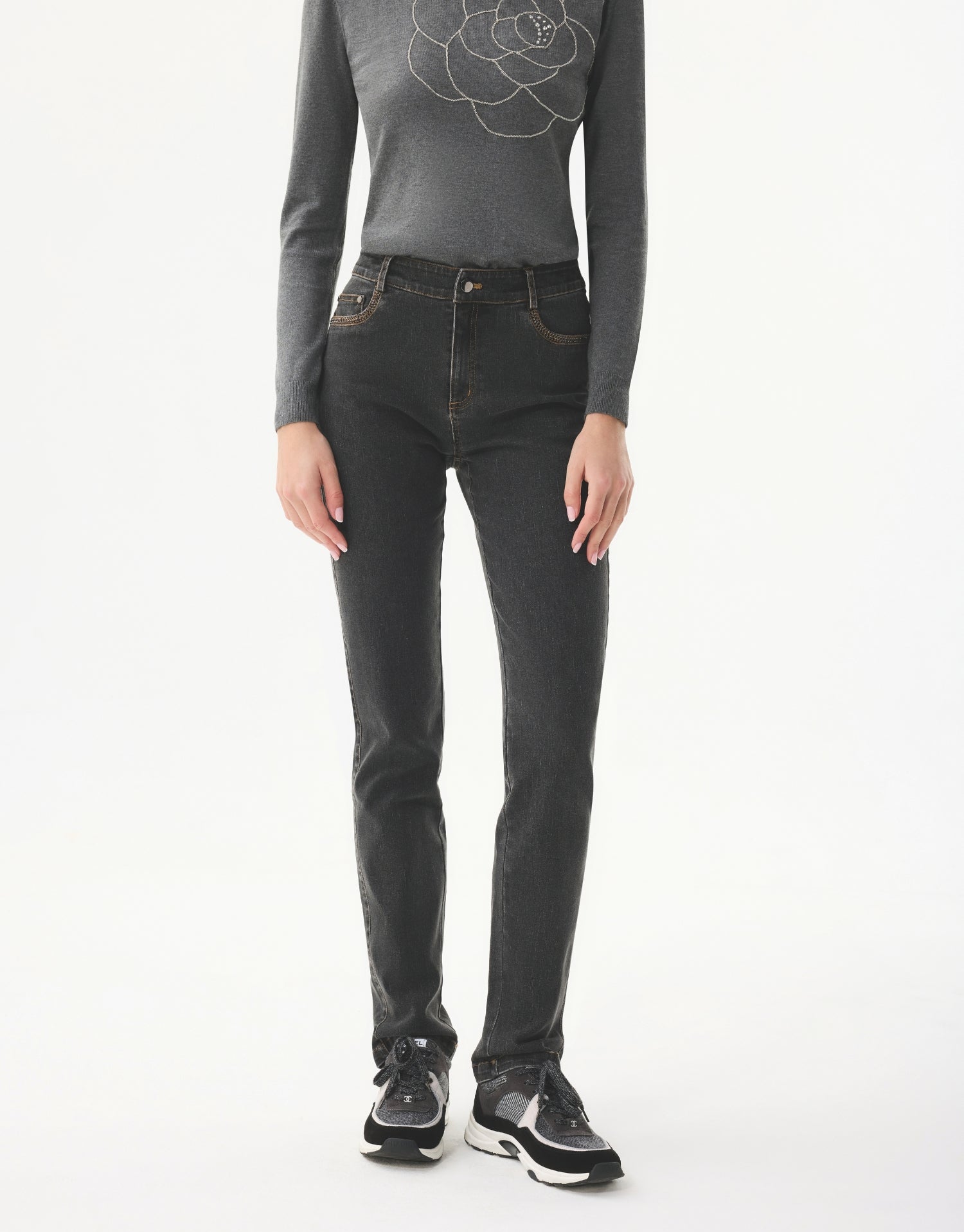 Jean droit stretch