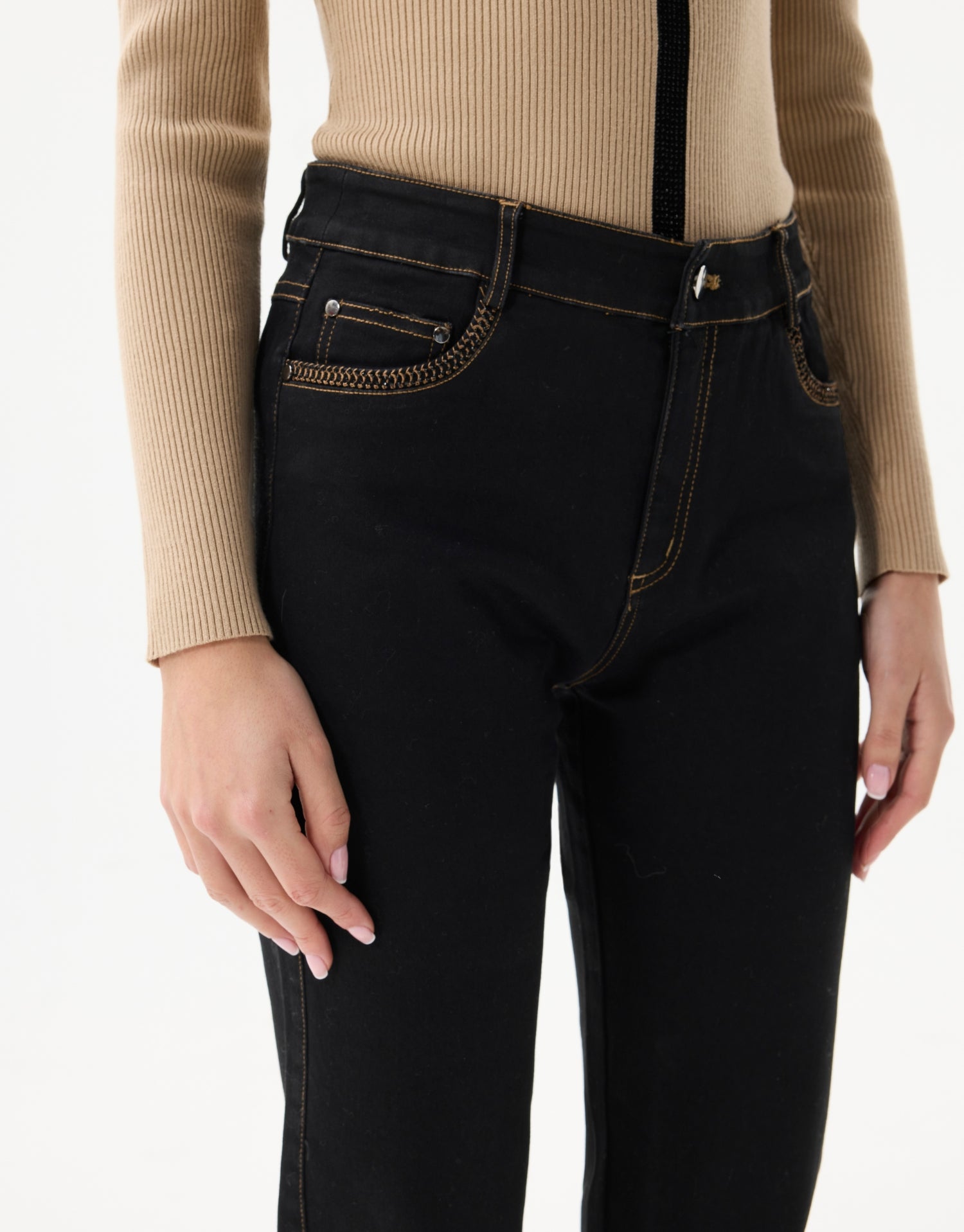 Jean droit stretch