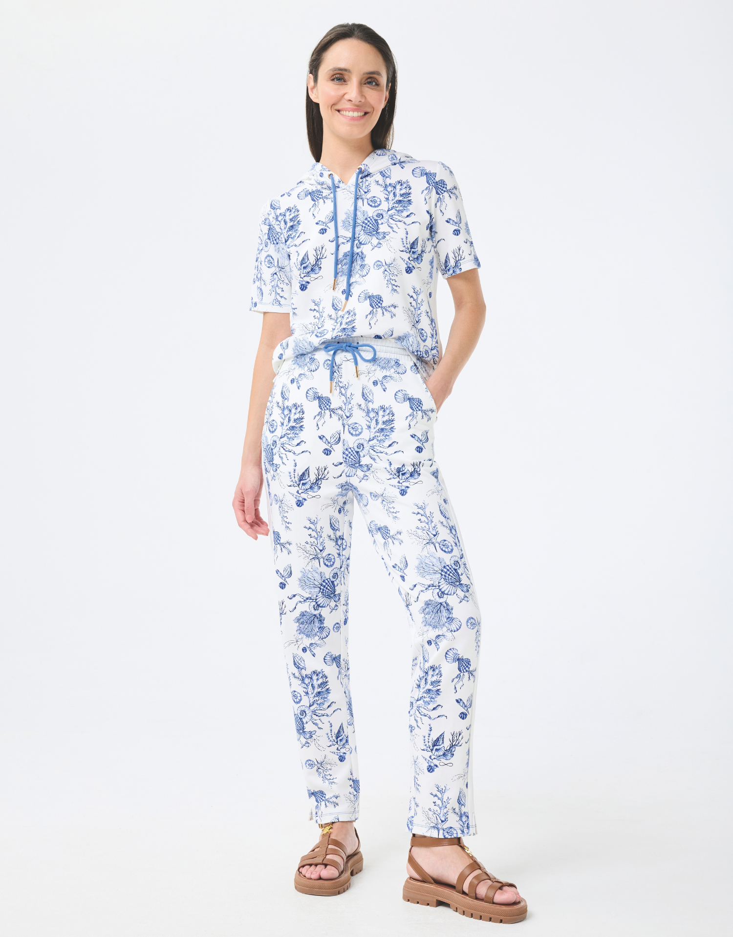 Noah pants in toile de Jouy