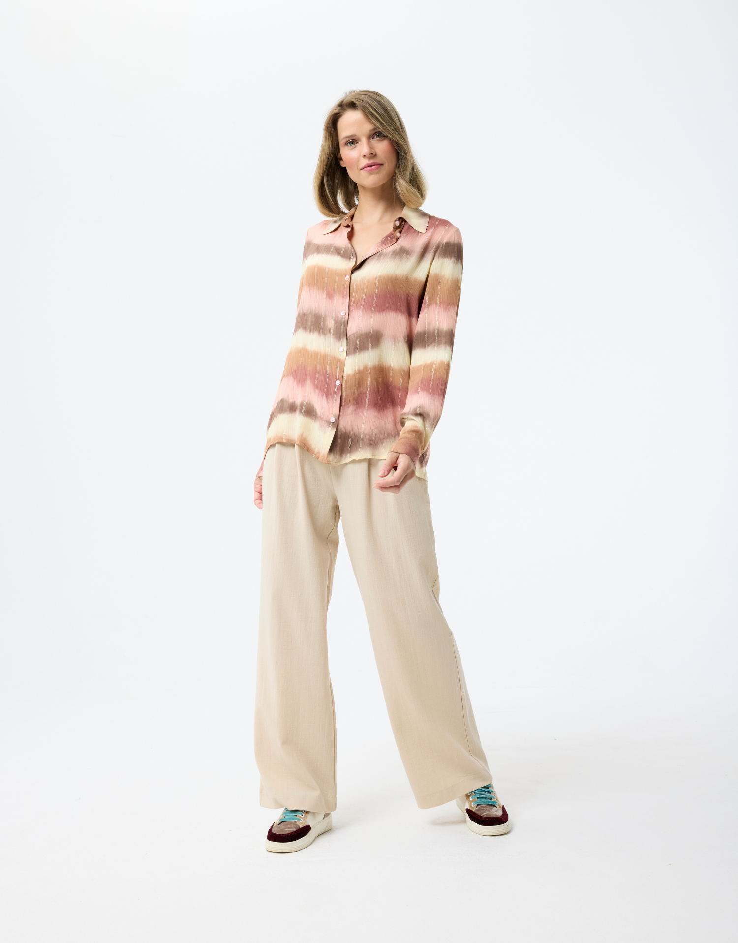 Fluid tie and dye shirt