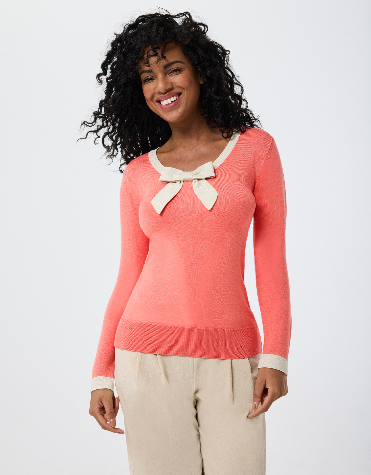 Elodie sweater with bow tie